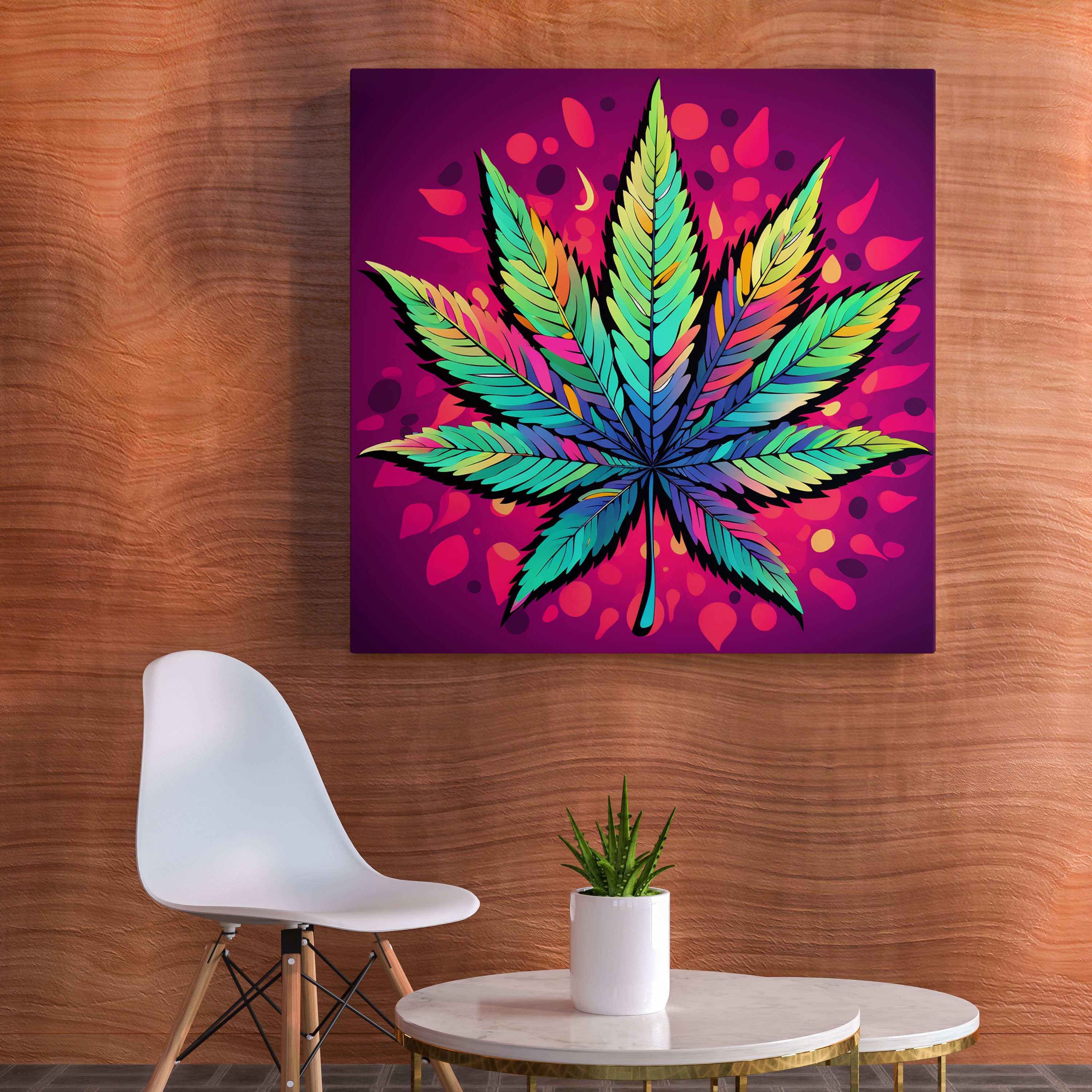 Weed Canvas Wall Art - Weed, Weed, Pop Art Style, Illustration