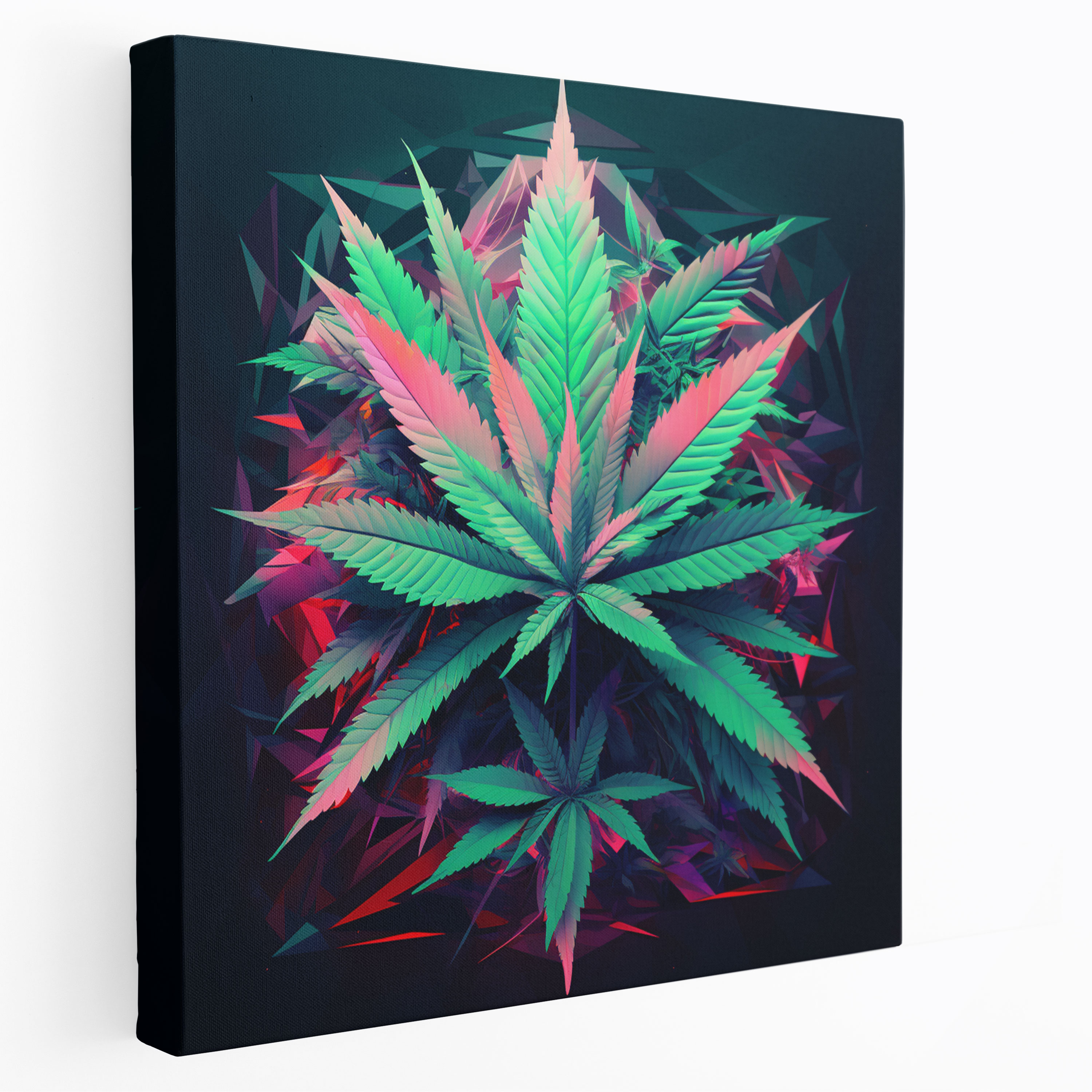 Weed Wall Decoration - Weed, Abstract Representation, Canvas Print, Canvas
