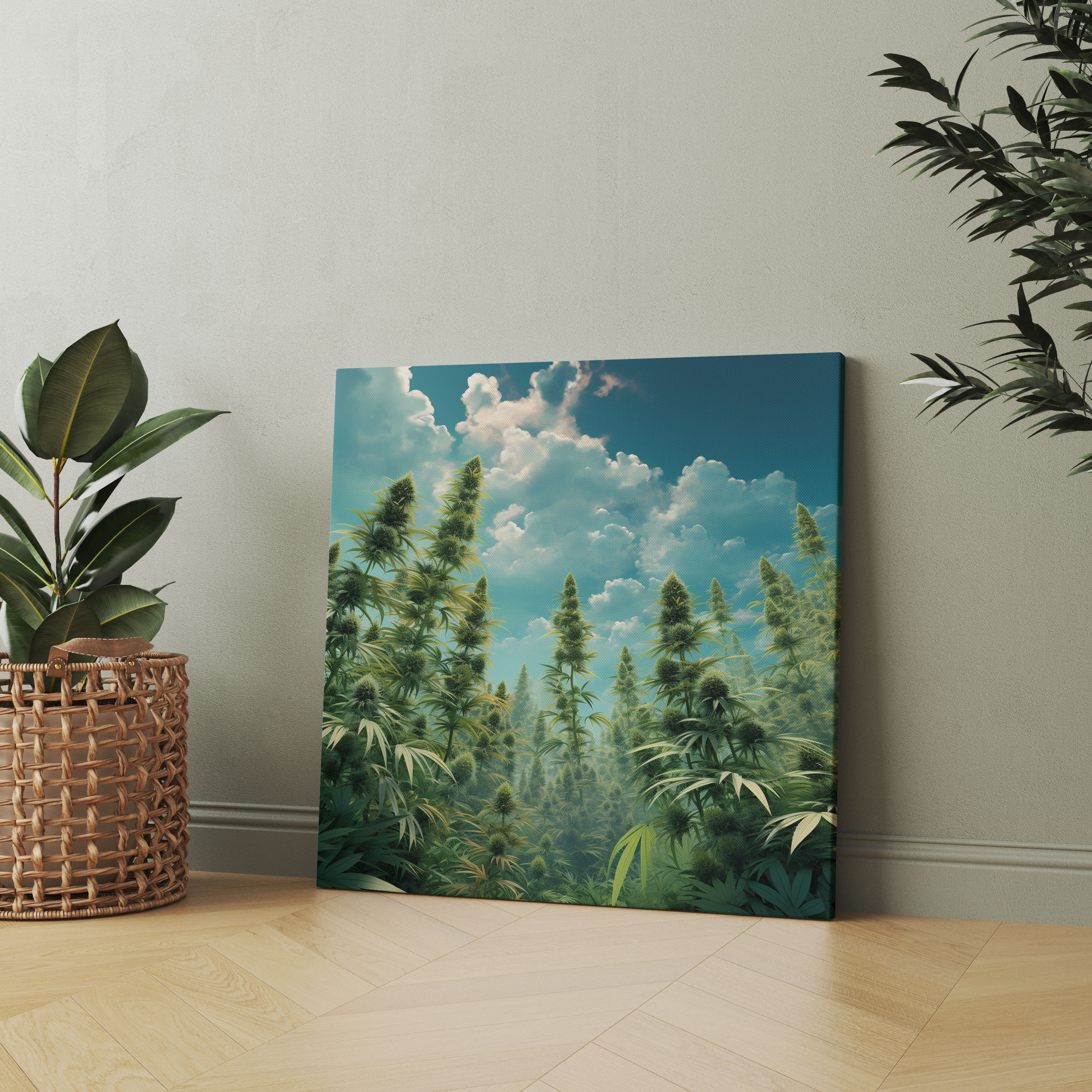 Surreal Weed Canvas Print - Weed, Home Decoration, Canvas Print, Wall Decoration