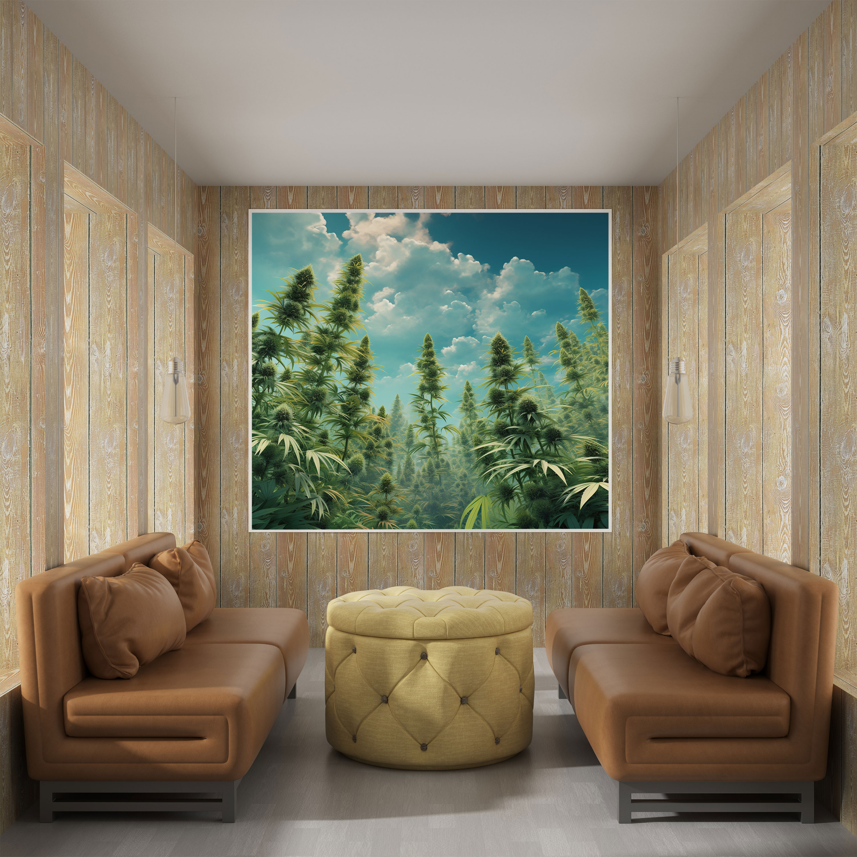 Surreal Weed Canvas Print - Weed, Home Decoration, Canvas Print, Wall Decoration