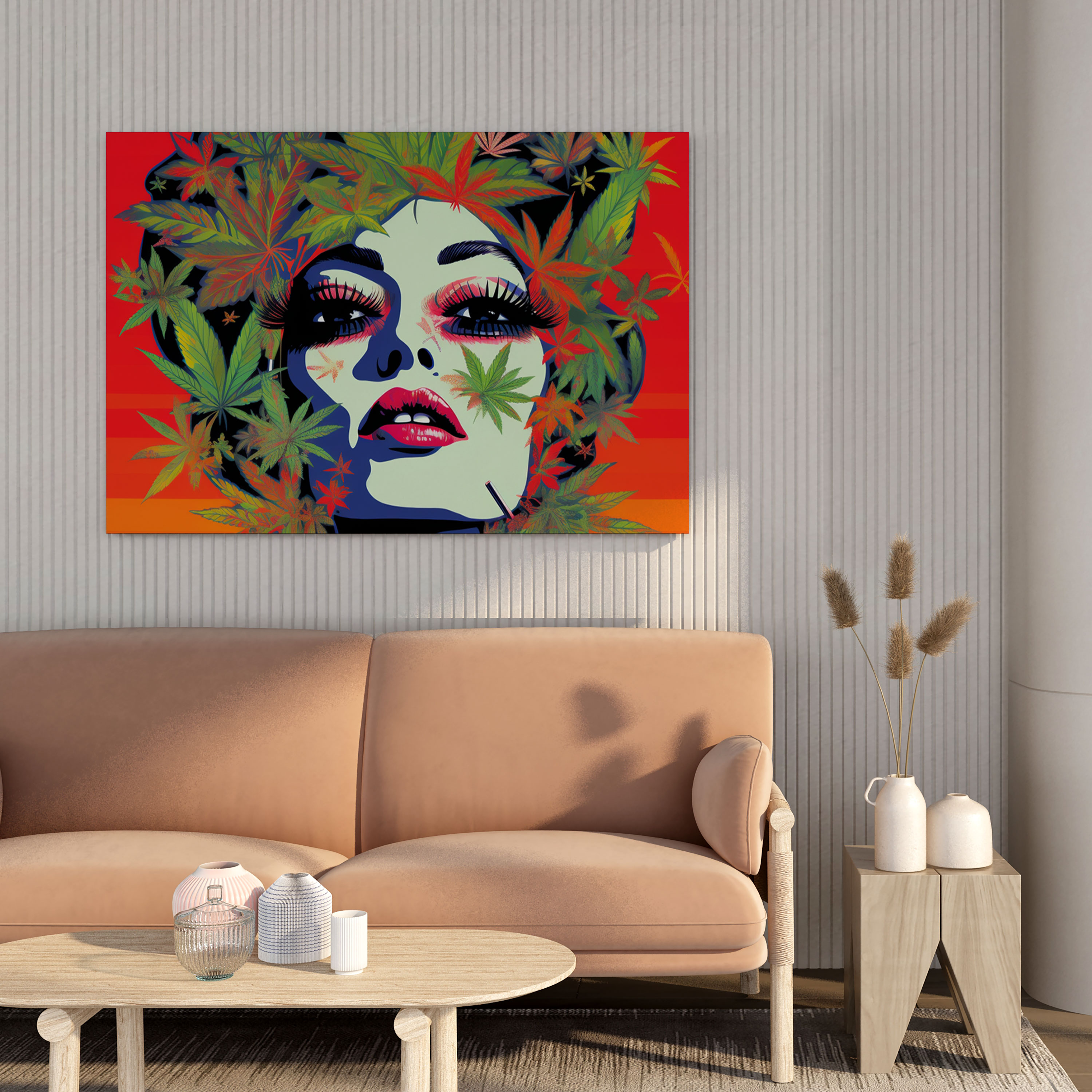 Pop Art Weed Canvas Print - Weed, Canvas Wall Art, Home Decoration, Cannabis Enthusiasts