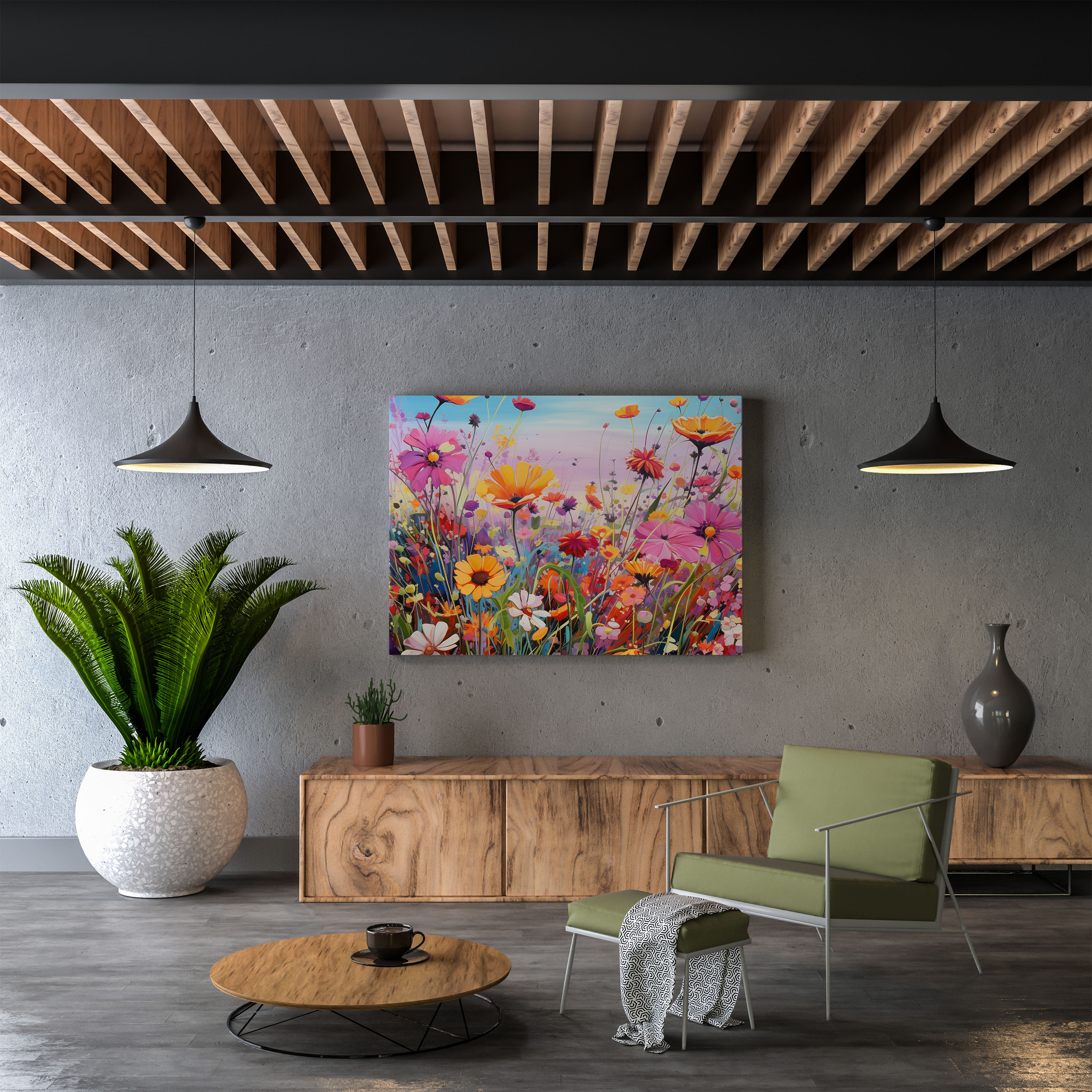 Wildflower Canvas Print - Contemporary Wall Art - Wildflower, Home Decoration, Wildflower, Contemporary
