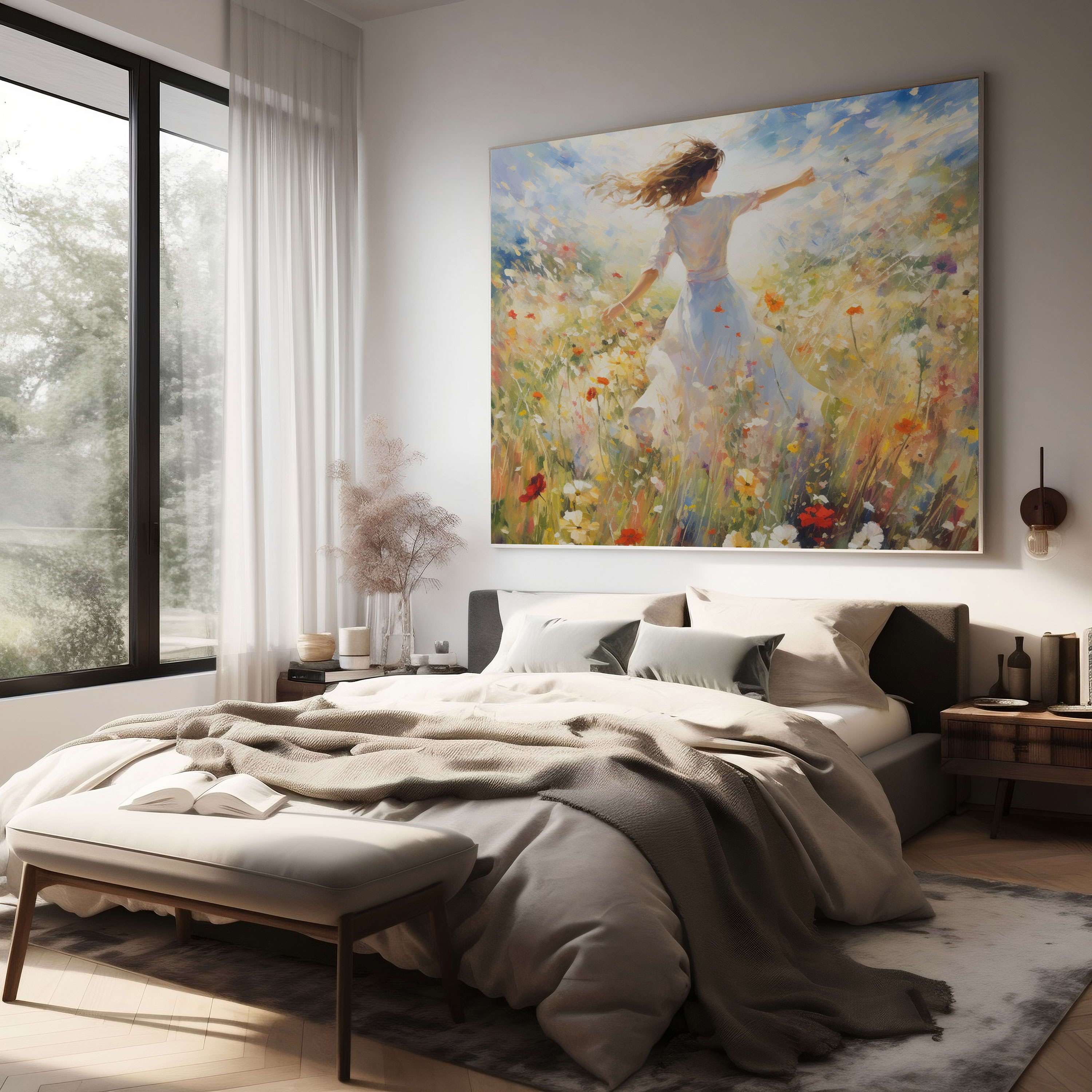 Wildflower Canvas Print - Impressionist Wall Art - Wildflower, Home Decoration, Wildflower, Canvas Print