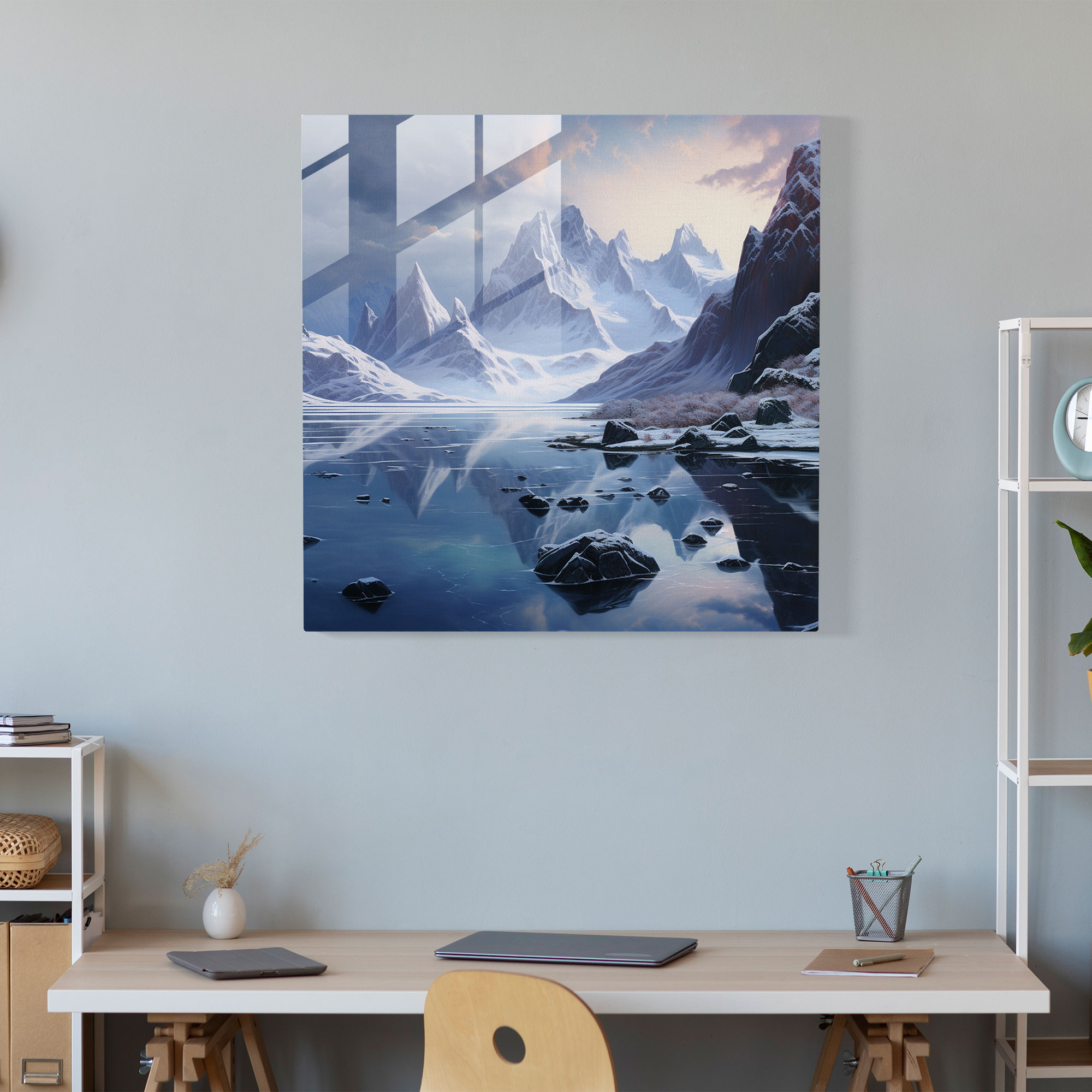 Winter Wonderland Glass Print - Winter, Winter, Wall Decoration, Home Decoration