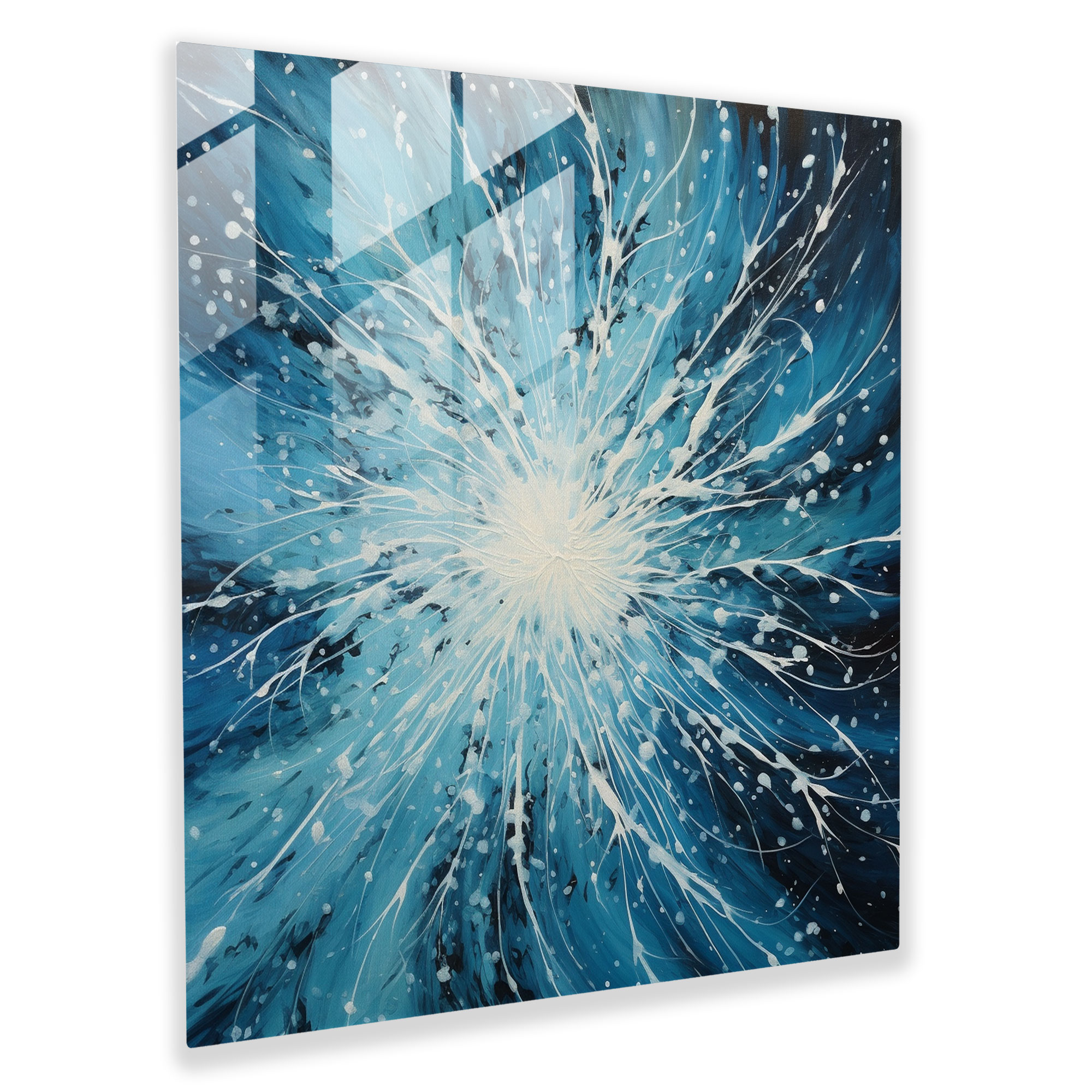 Winter Mystique Glass Print - Winter, Modern Art, Glass Art, Mystique