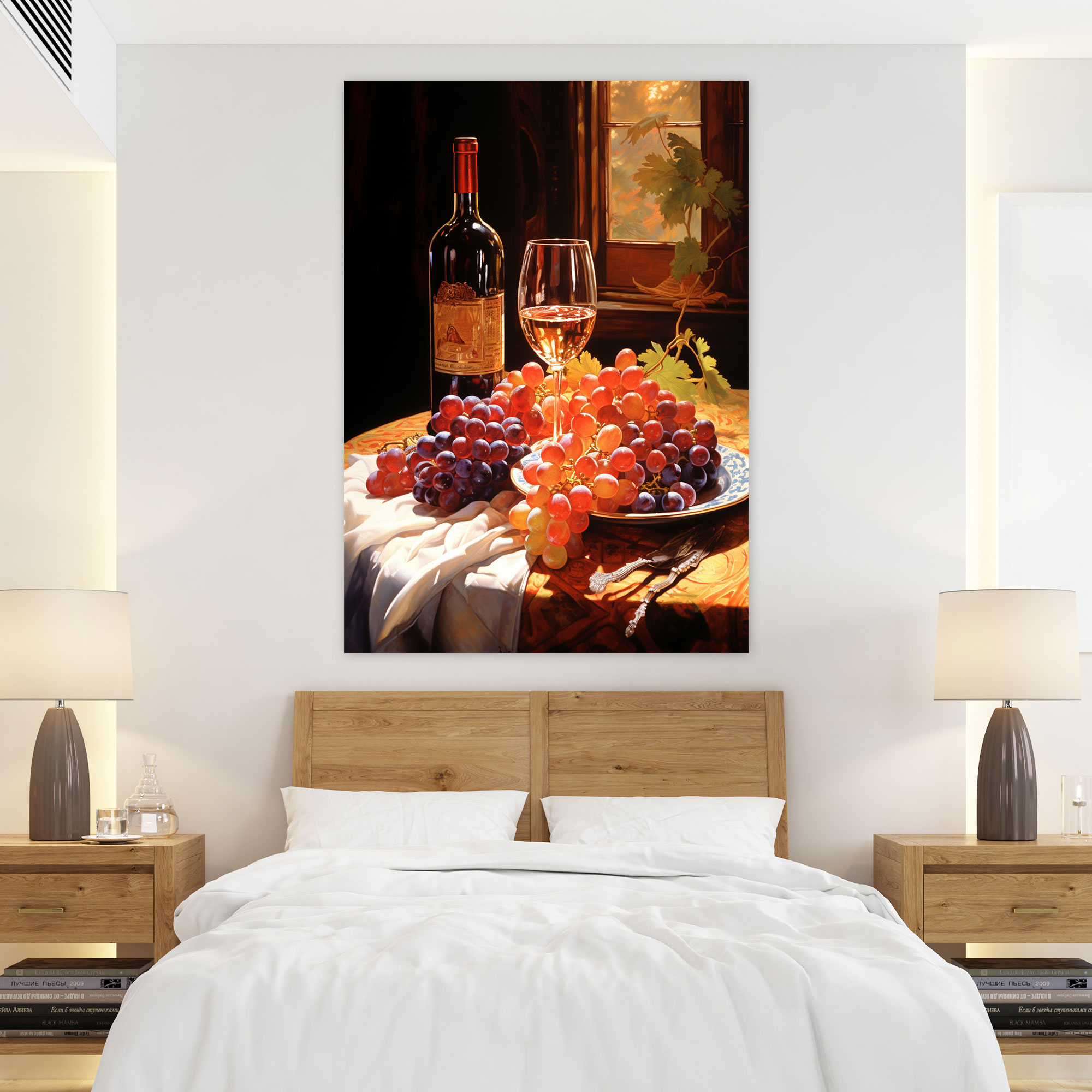 Wine Canvas Print - Still Life With Wine Bottle Wall Art - Wine, Still Life With Wine Bottle Wall Art, Home Decoration, Wine Canvas Print