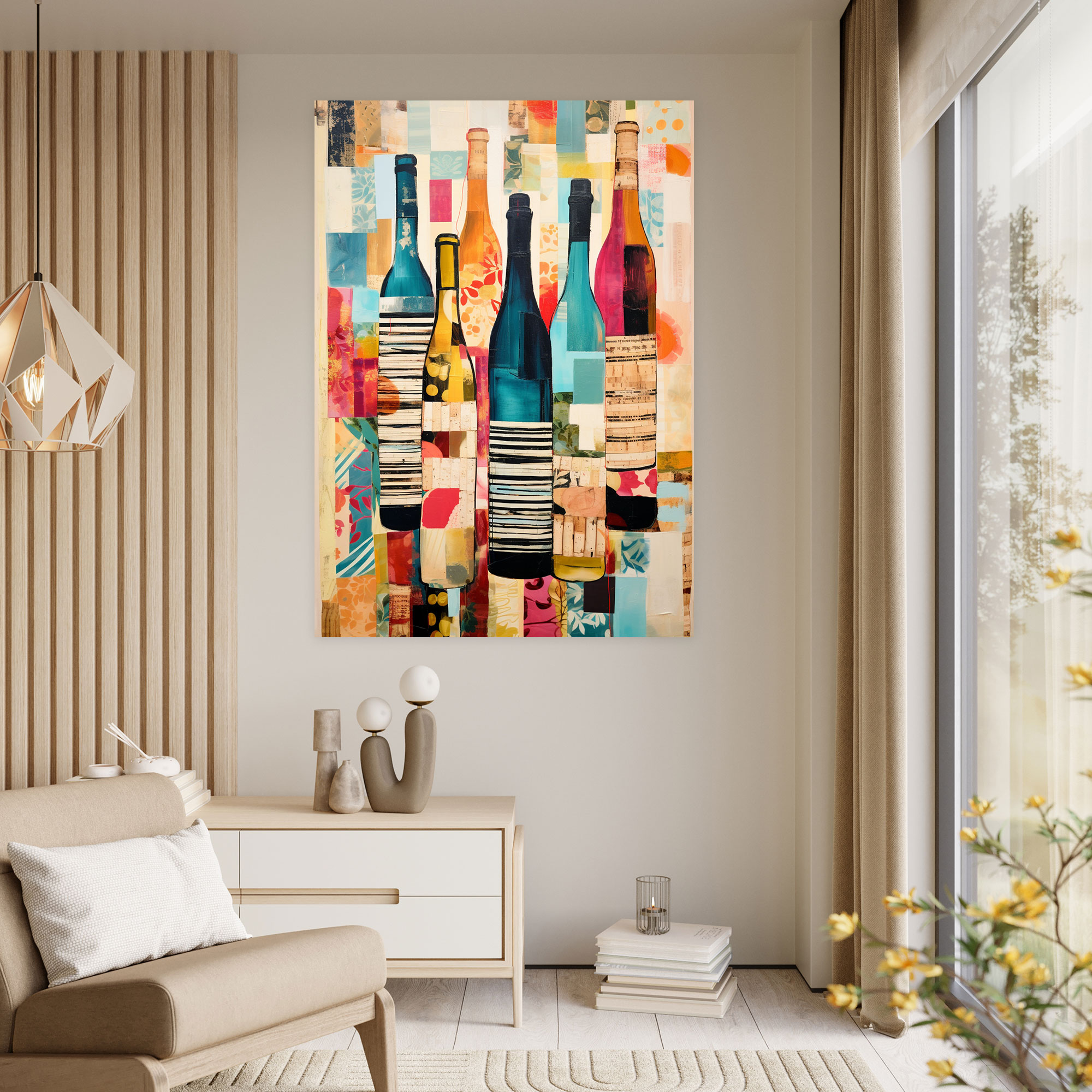 Wine Wall Art - Wine, Home Decoration, Textures, Wall Decoration