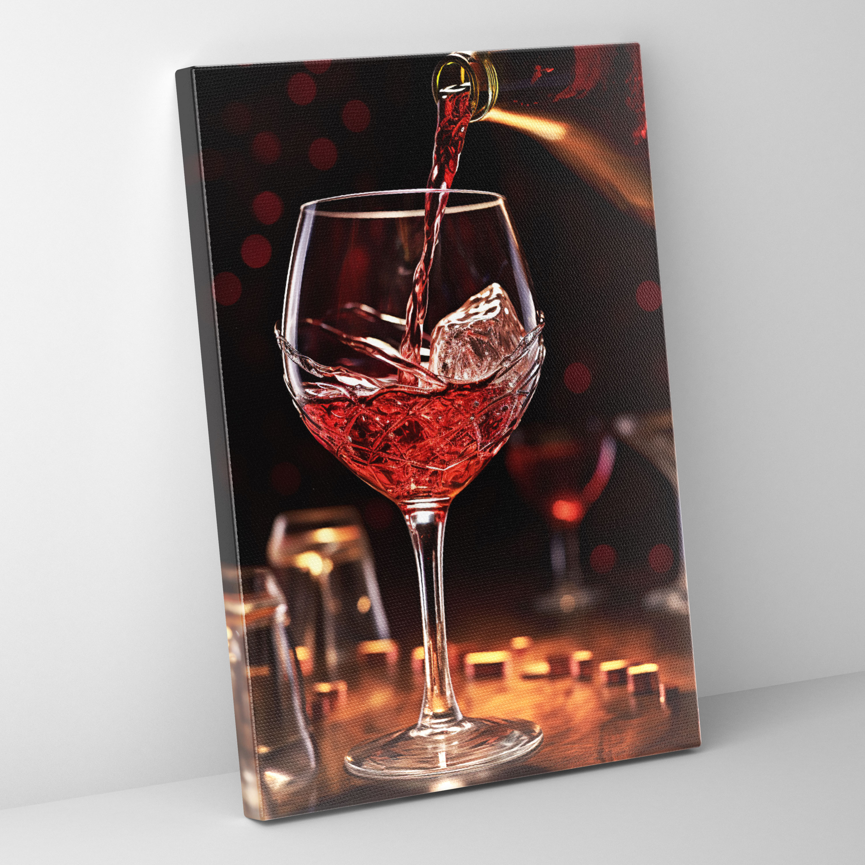 Wine Wall Art - Photorealistic Pour - Wine, High Quality Canvas Print, Canvas Wall Art, Photorealistic Pour Canvas Print