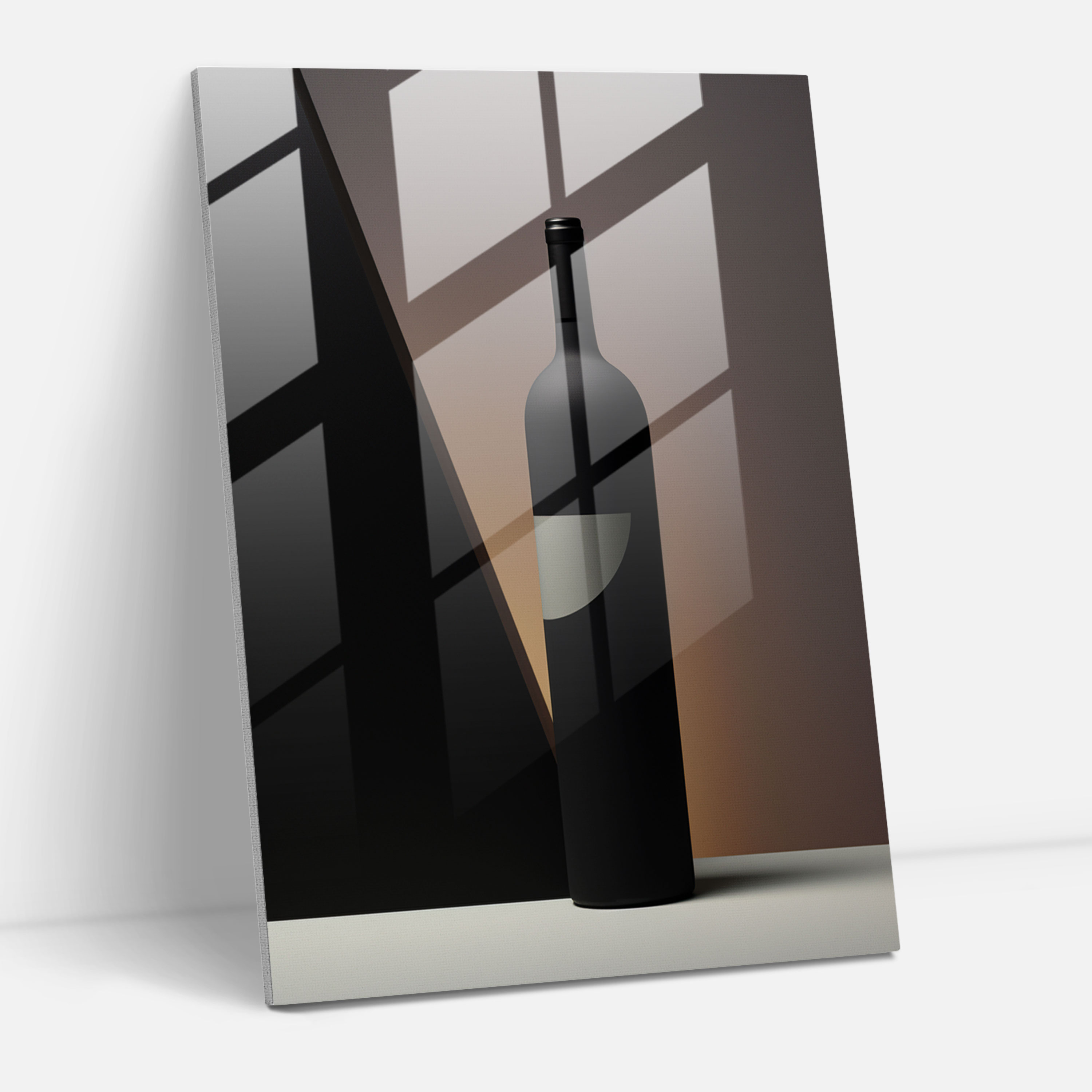 Minimalist Wine Glass Print - Wine, Typography, Modern Art, Wall Decoration