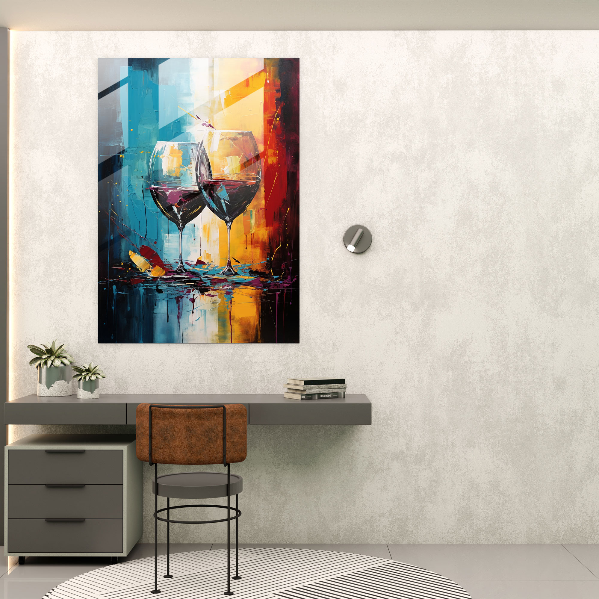Flavorful Wines Glass Print - Wine, Glass Print, Aromas, Glass Art
