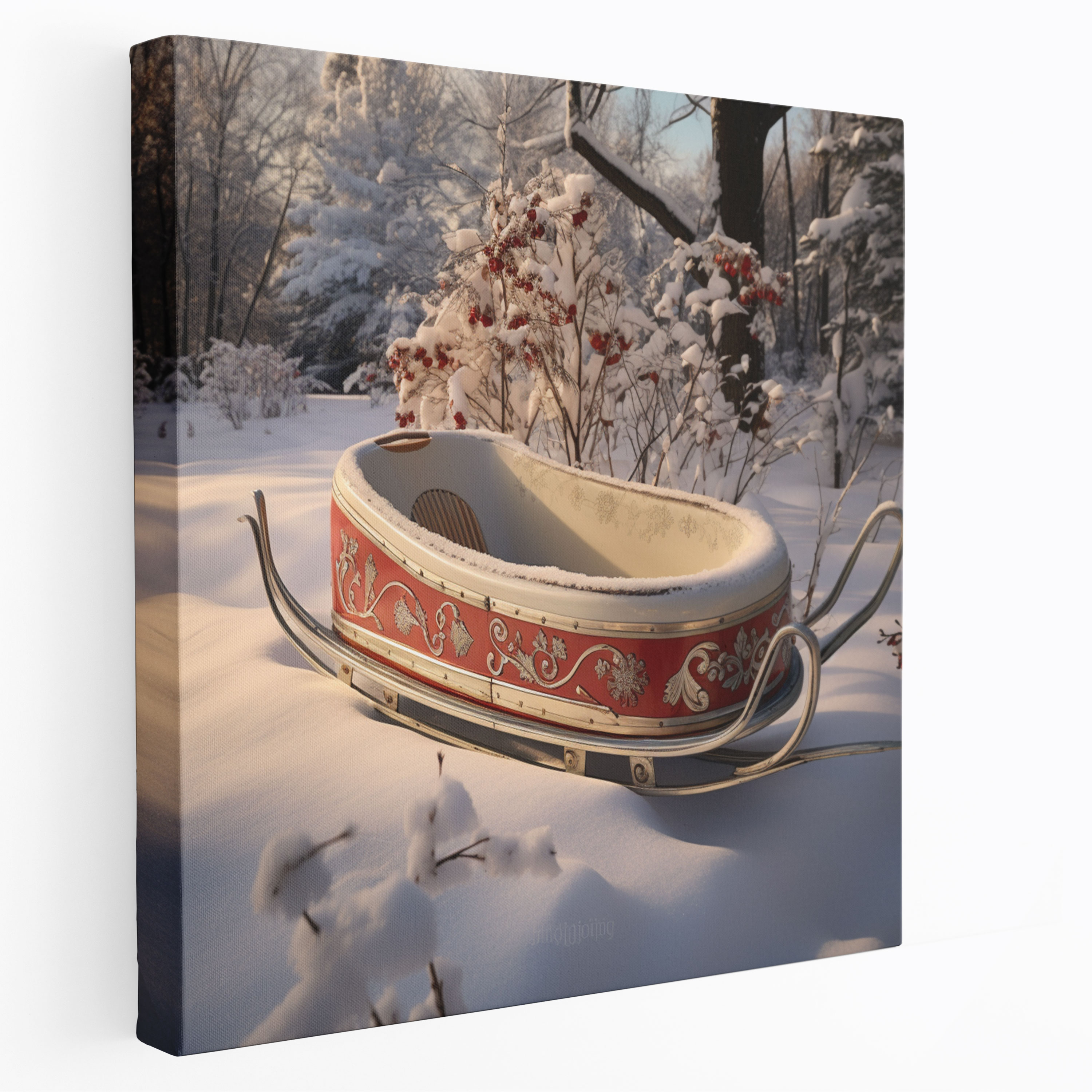 Winter Sled Canvas Print - Winter, Winter, Canvas Print, Sled