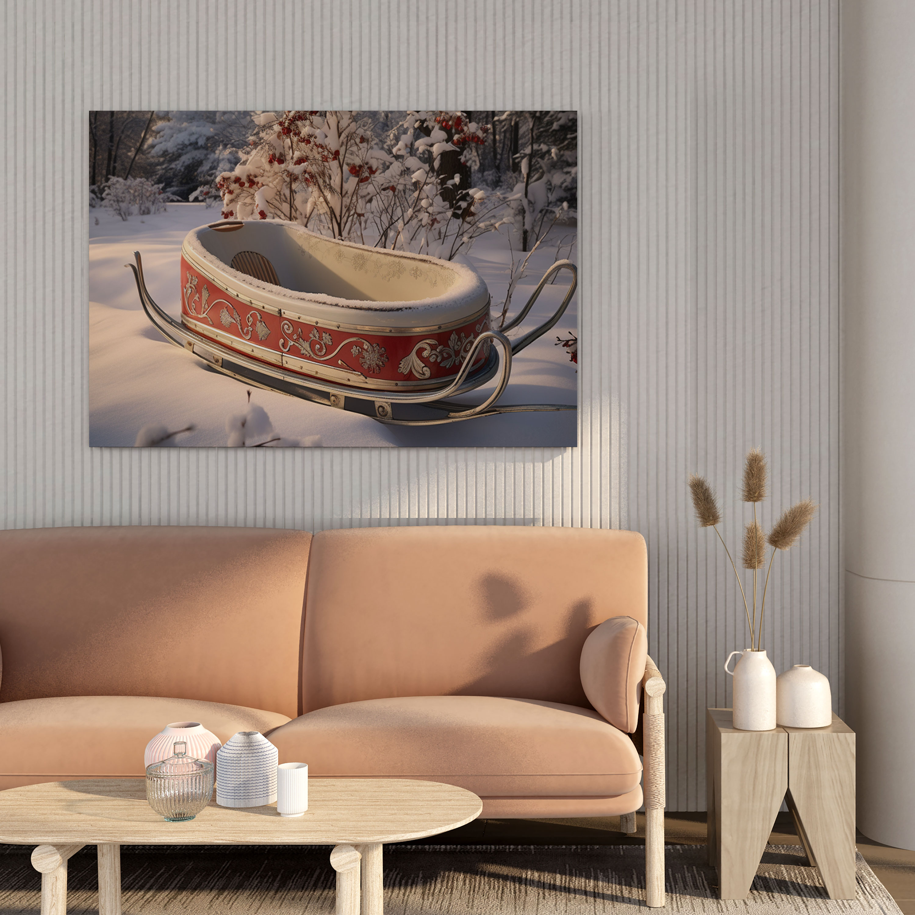 Winter Sled Canvas Print - Winter, Winter, Canvas Print, Sled
