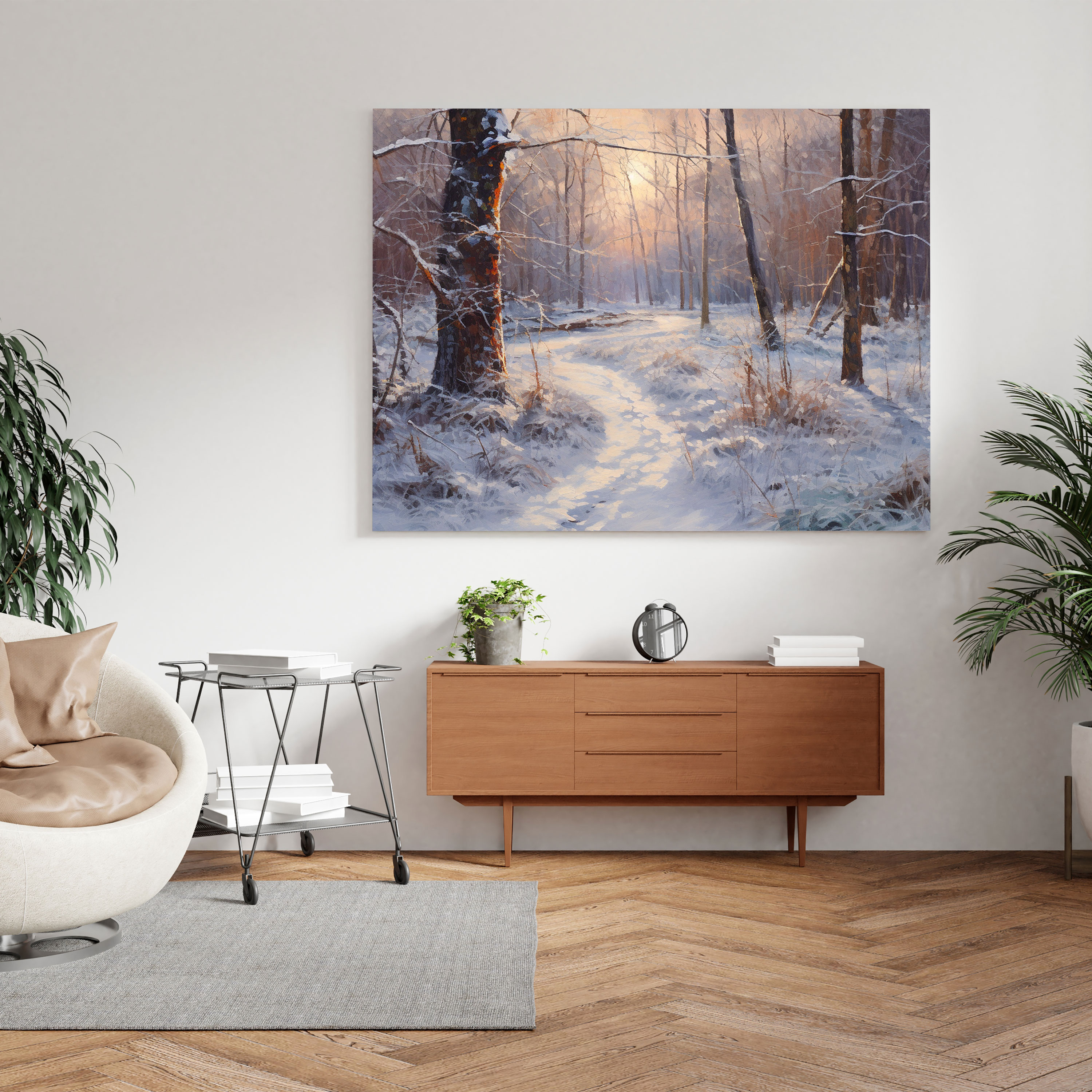 Winter Wonderland Wall Art - Winter, Winter, Wall Decoration, Wintry Forest