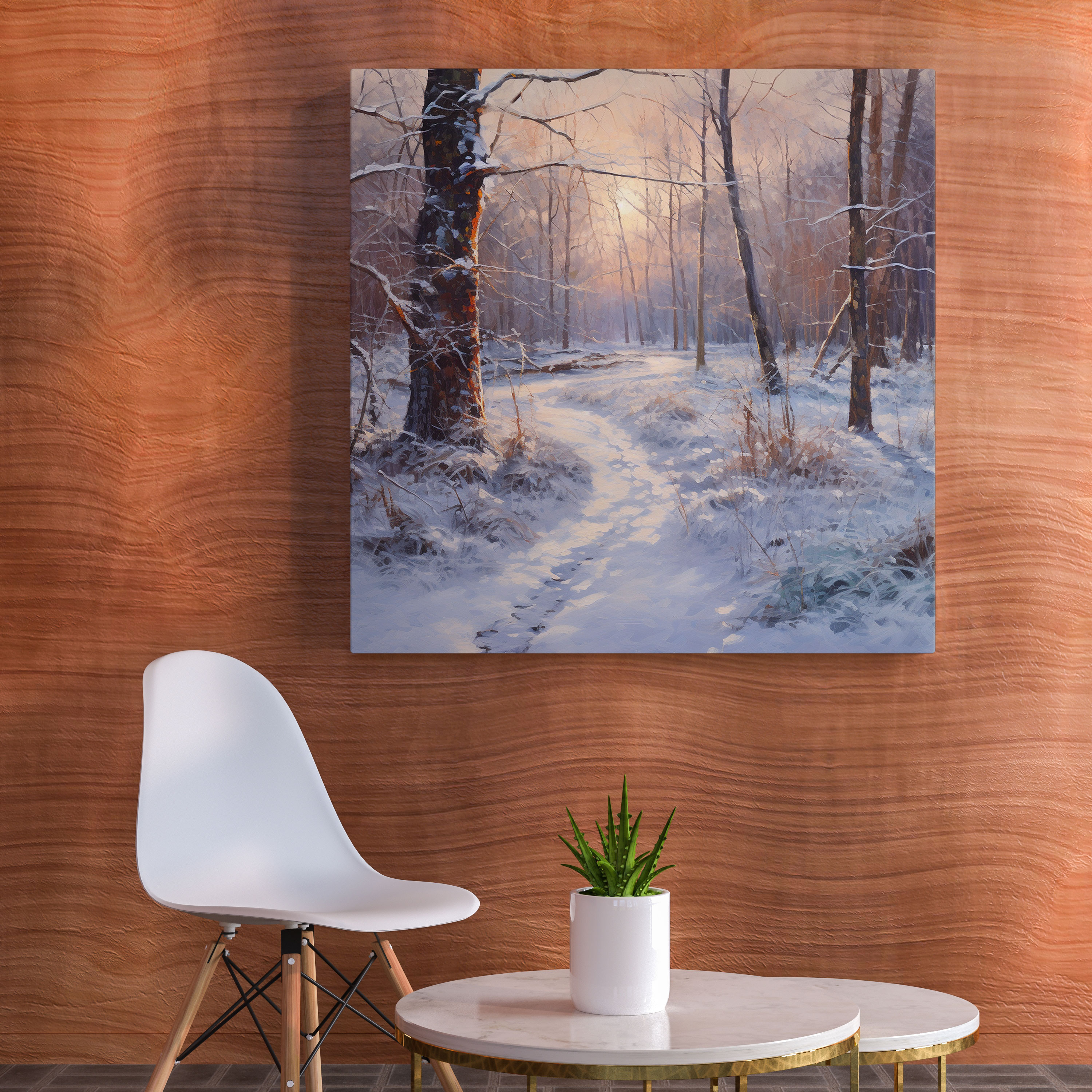 Winter Wonderland Wall Art - Winter, Winter, Wall Decoration, Wintry Forest