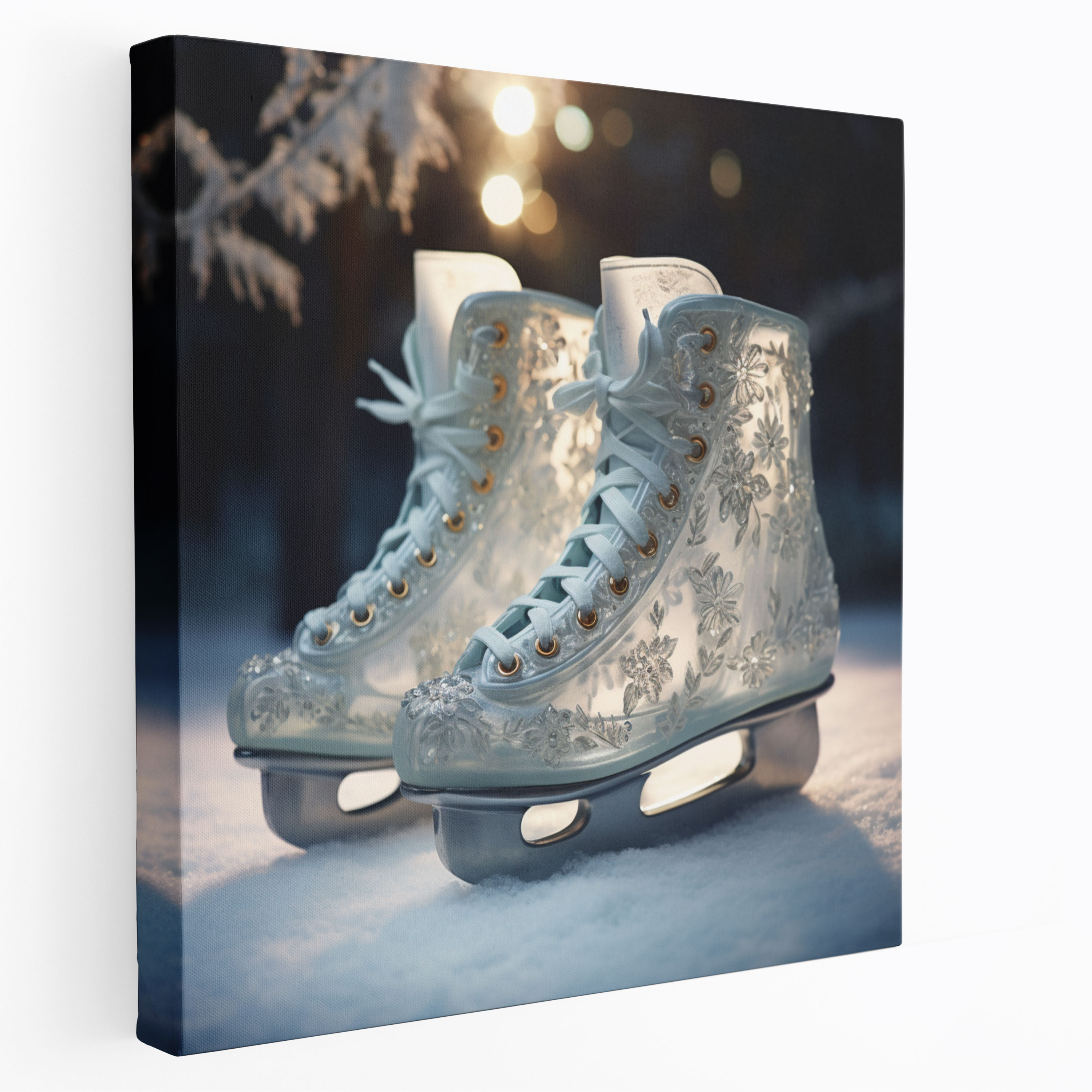 Ice Skates Canvas Print - Winter, Canvas Print, Winter, Home Decoration