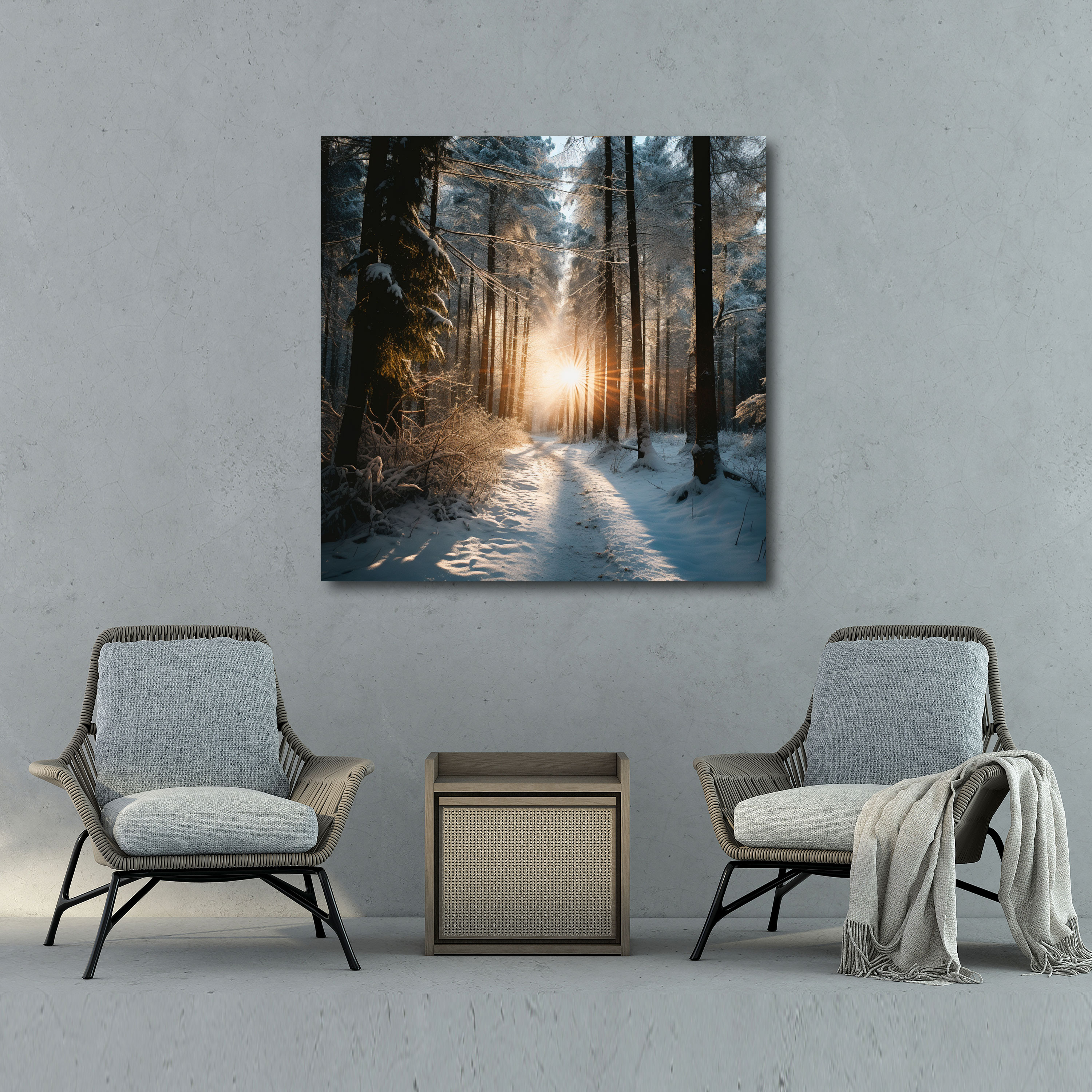 Winter Wall Art - Winter, Canvas, Serene Photograph, Wall Decoration