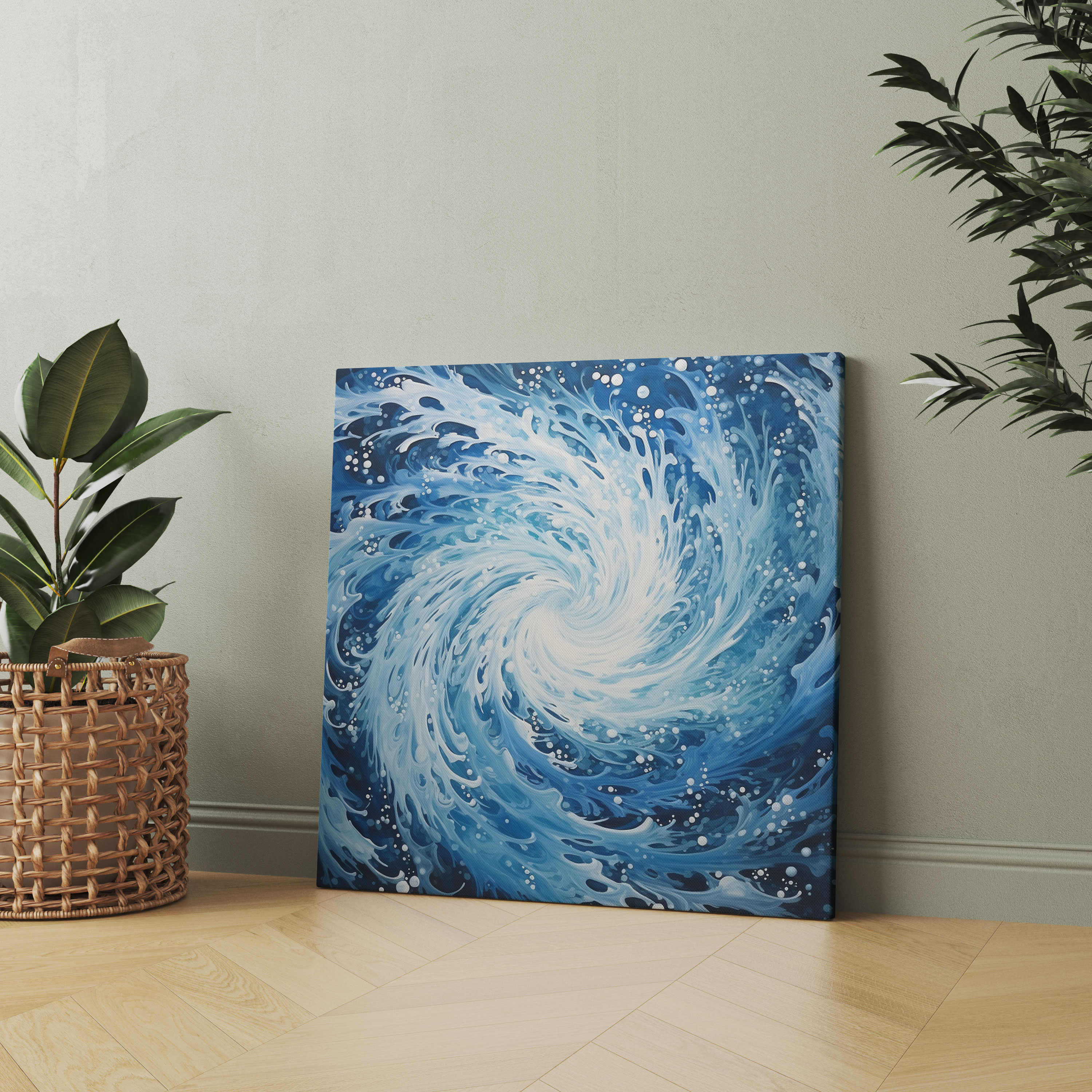 Winter Storm Canvas Print - Winter, Wall Decoration, Home Decoration, Modern Painting