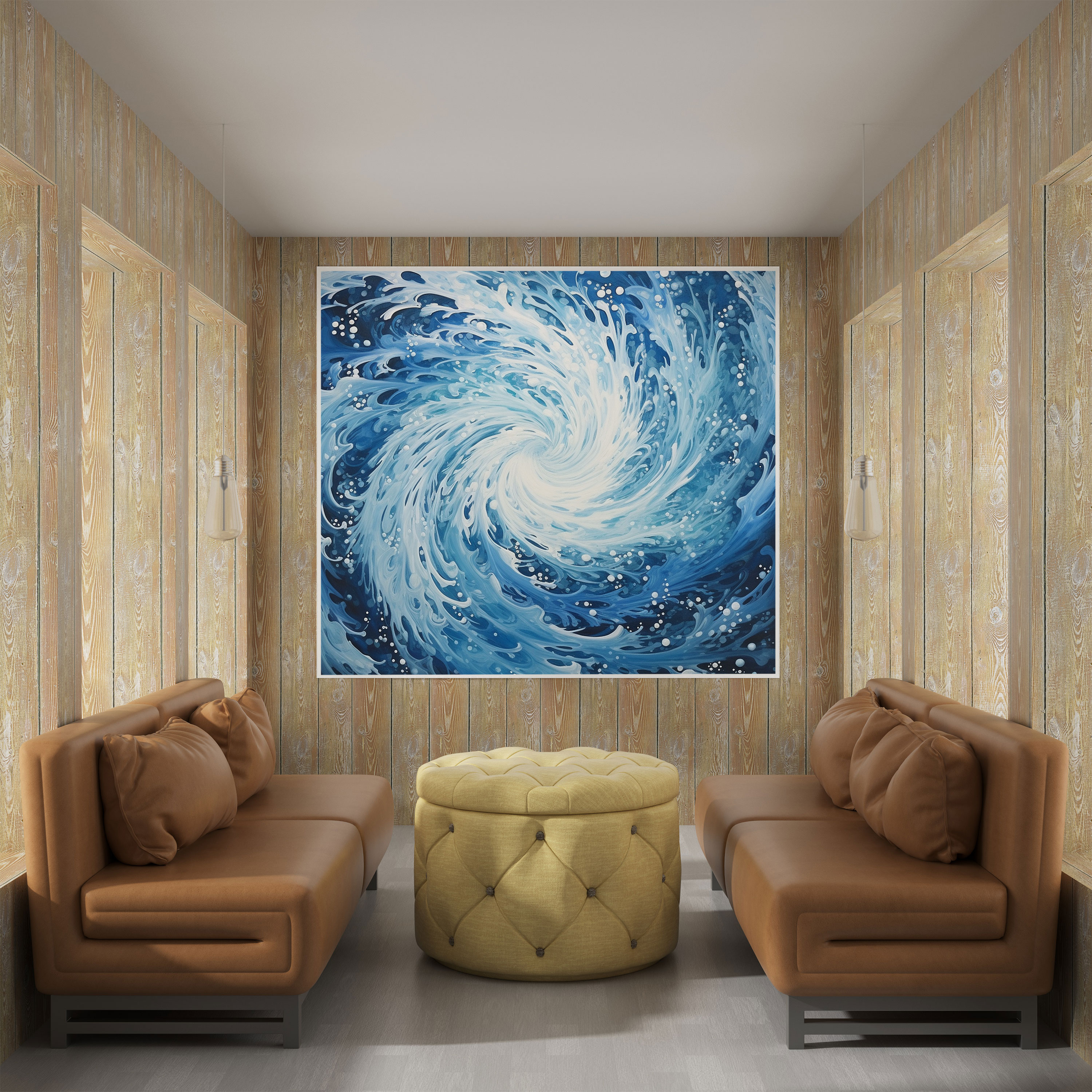 Winter Storm Canvas Print - Winter, Wall Decoration, Home Decoration, Modern Painting