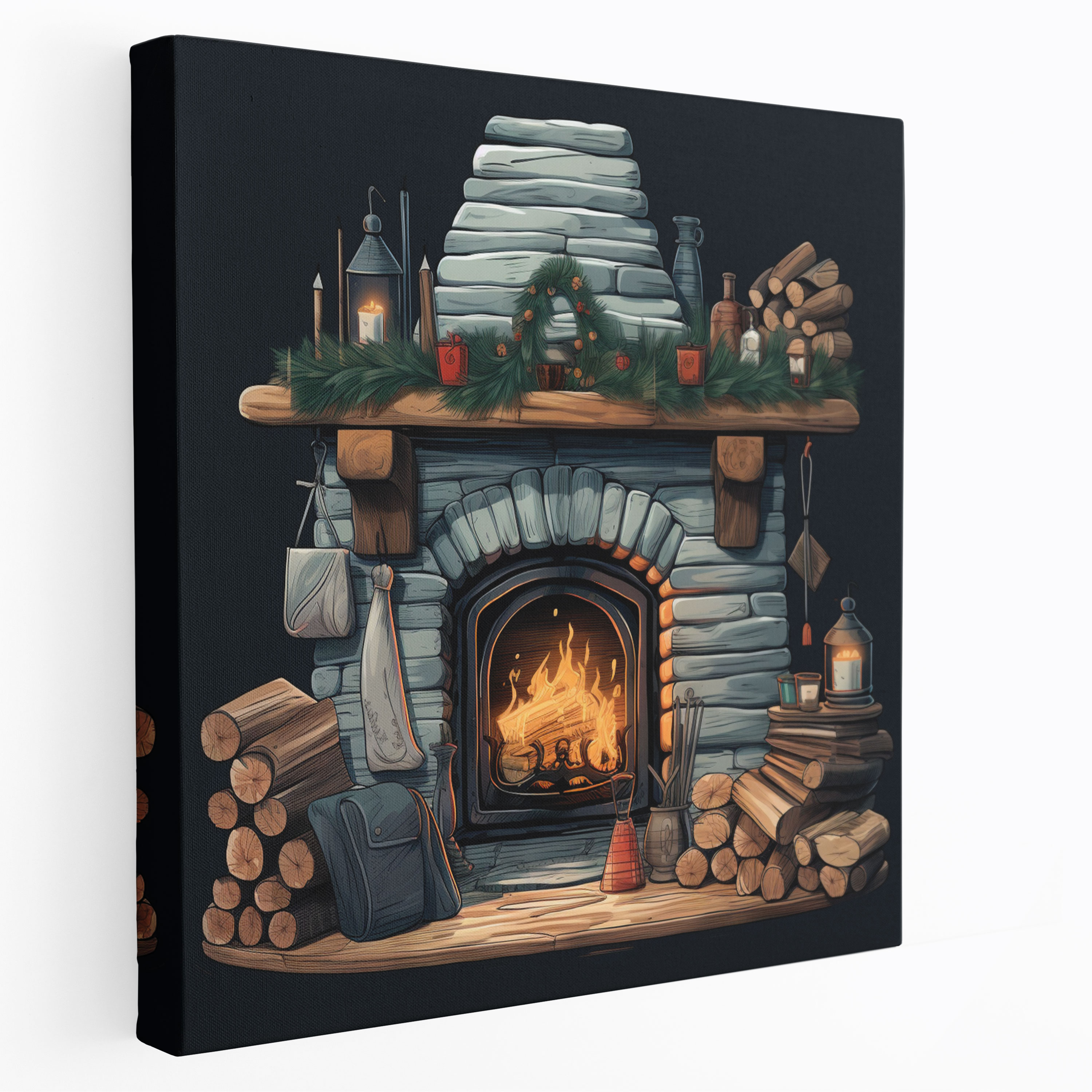 Cozy Winter Wall Decoration - Winter, Winter, Cozy Illustration, Wall Decoration