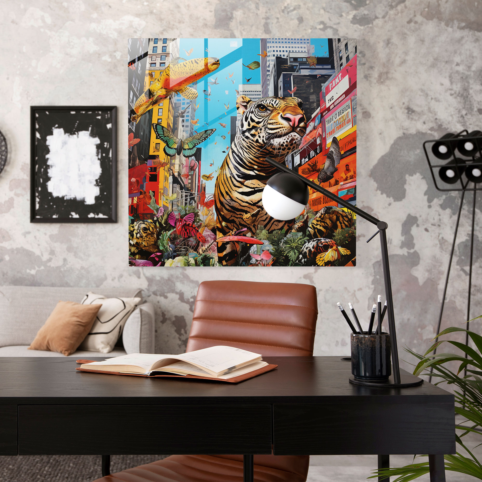 Wildlife Glass Wall Art - Endangered Species - Wildlife, Glass Art, Home Decoration, Modern Art