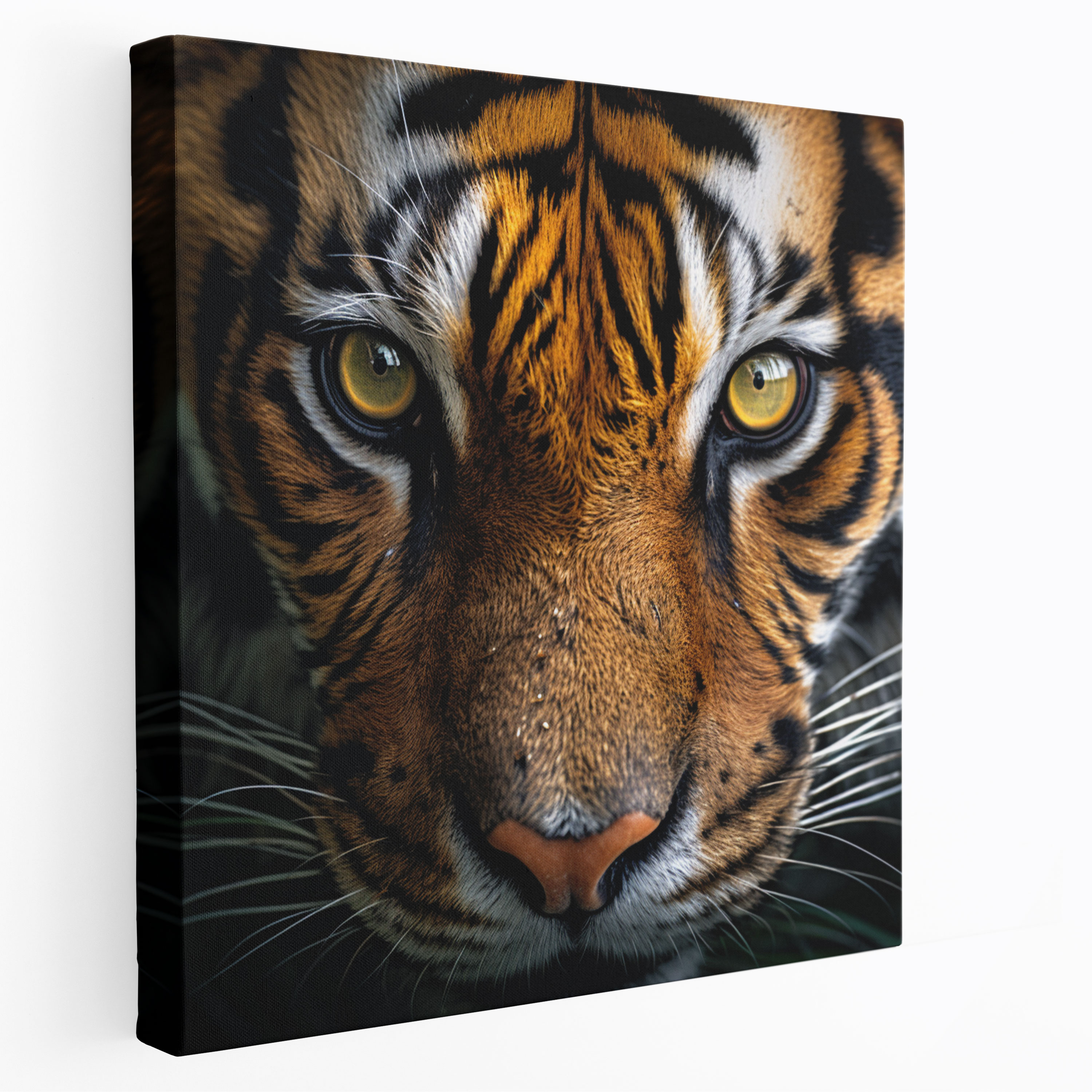 Wildlife Canvas Print - Mesmerizing Eyes Of A Tiger - Wildlife, Digital Artwork, Wildlife, Canvas Wall Art