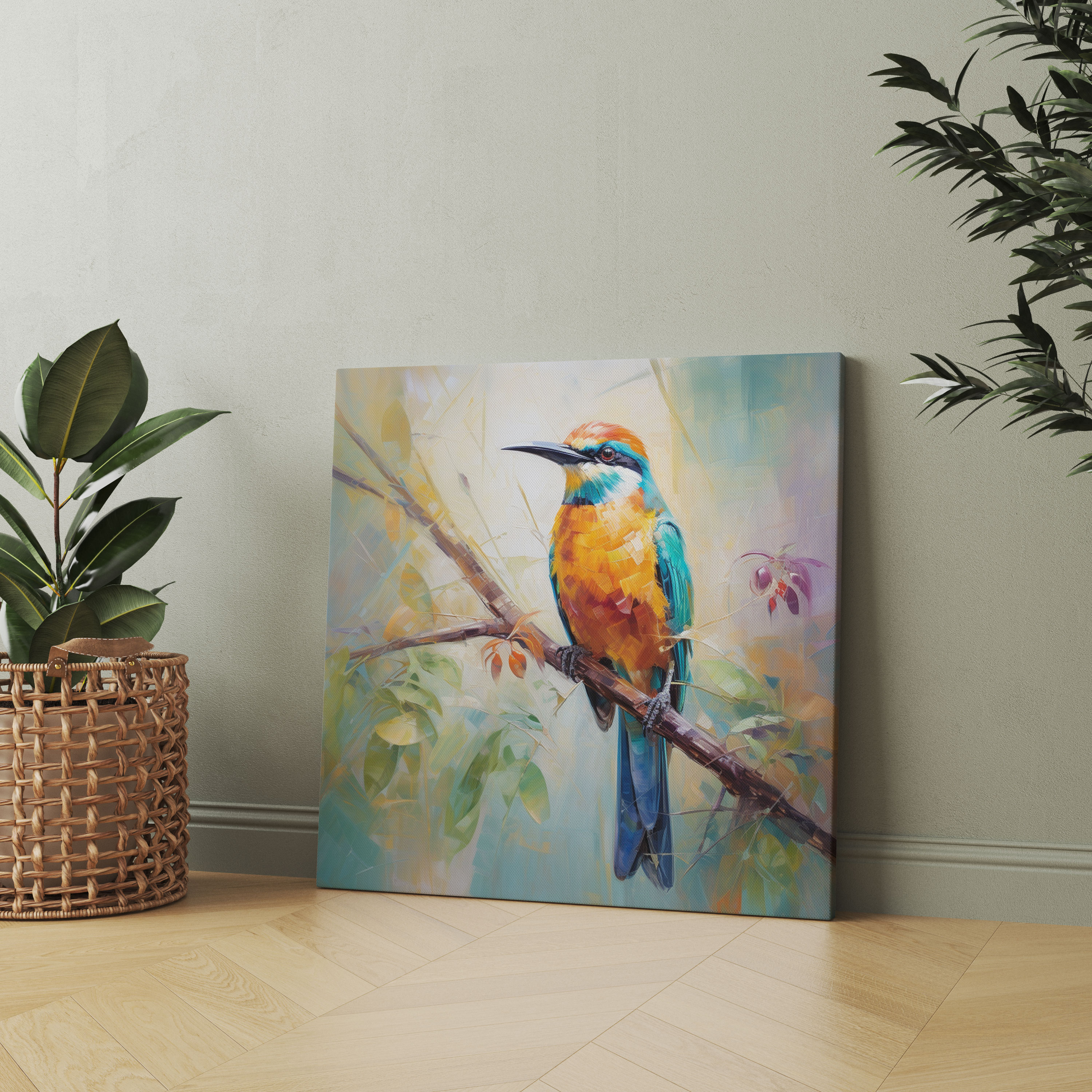 Wildlife Wall Art - Tropical Bird Oil Painting - Wildlife, Wildlife, Oil Painting, Tropical Bird