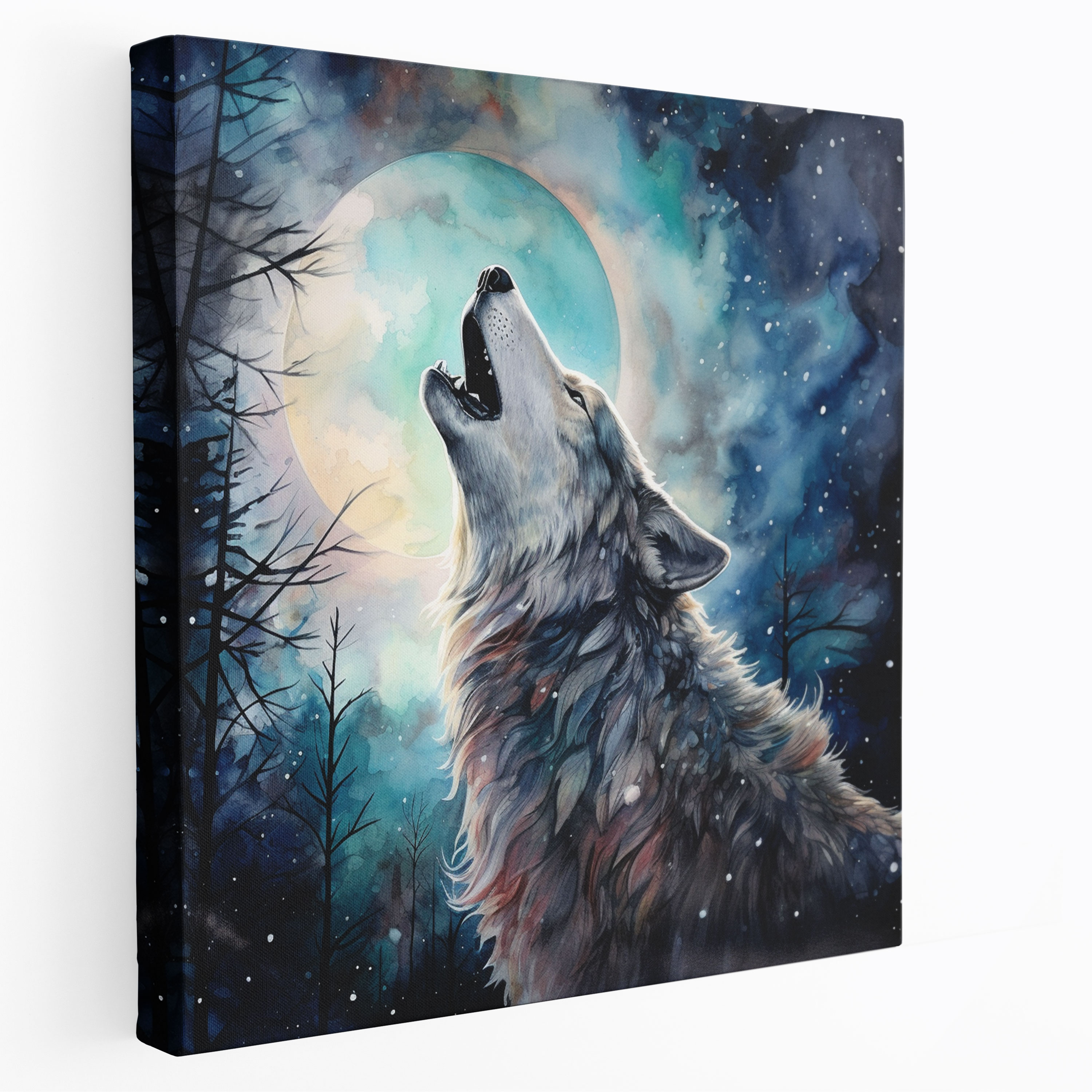 Wildlife Canvas Print - Mystical Wolf Wall Art - Wildlife, Home Decoration, Canvas, Wall Decoration