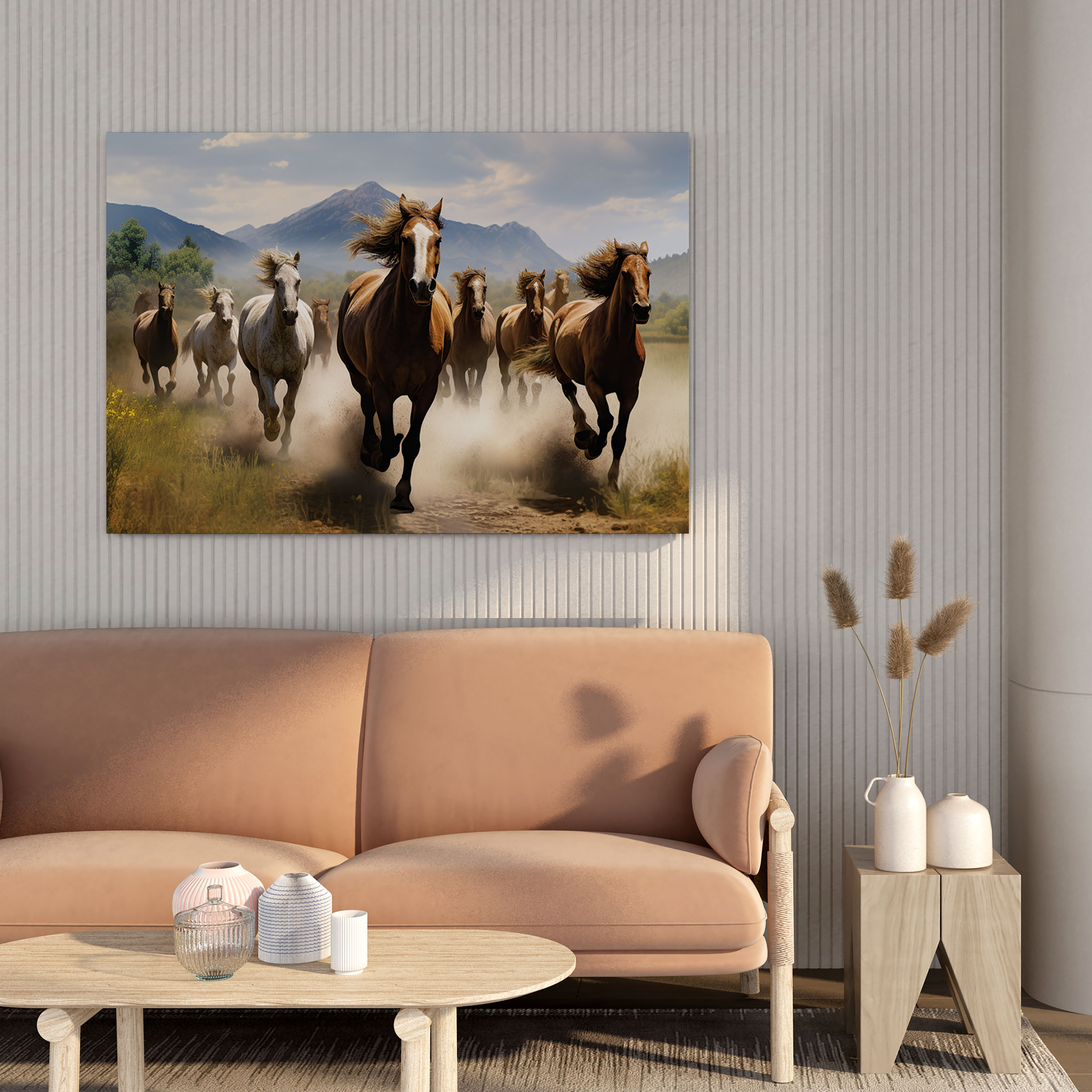Wildlife Canvas Print - Enchanting Herd Of Wild Horses - Wildlife, Canvas Wall Art, Wildlife, Canvas Print