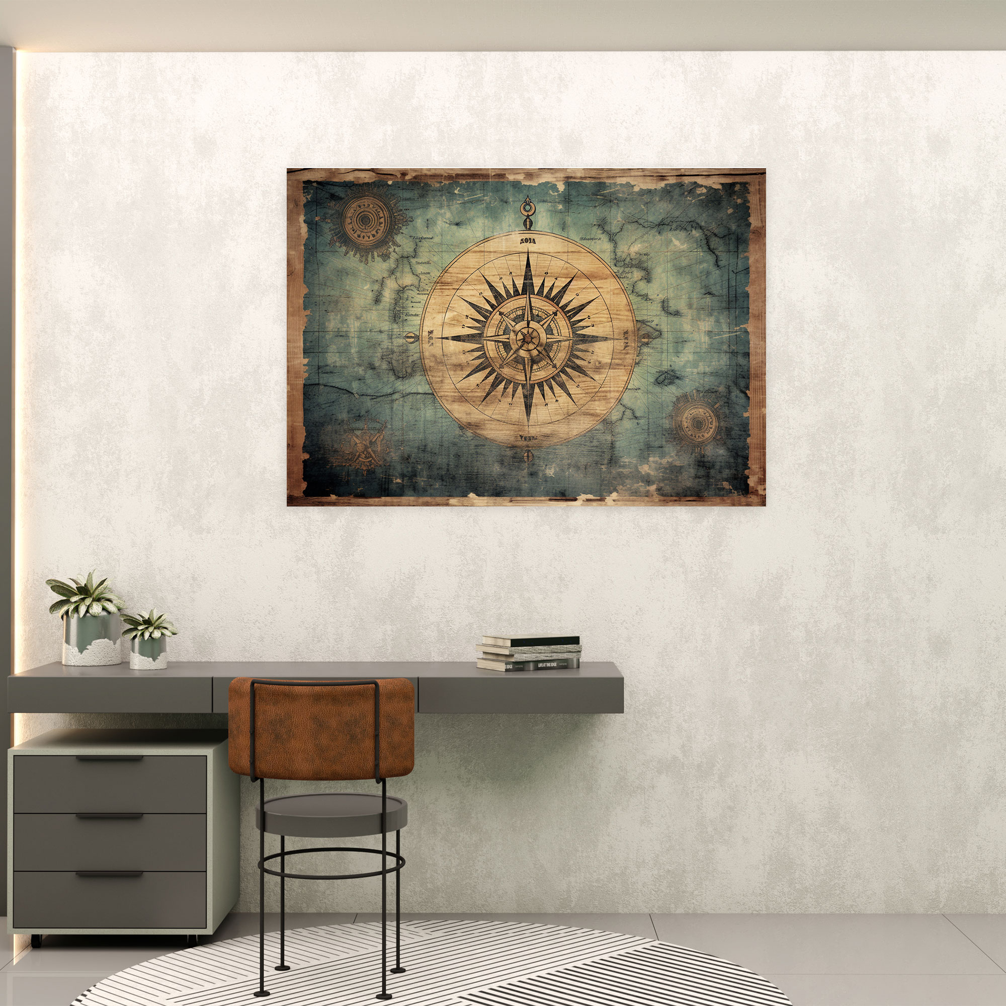 Rustic World Map Canvas Print - World Map, Wall Art, World Map, Canvas Print