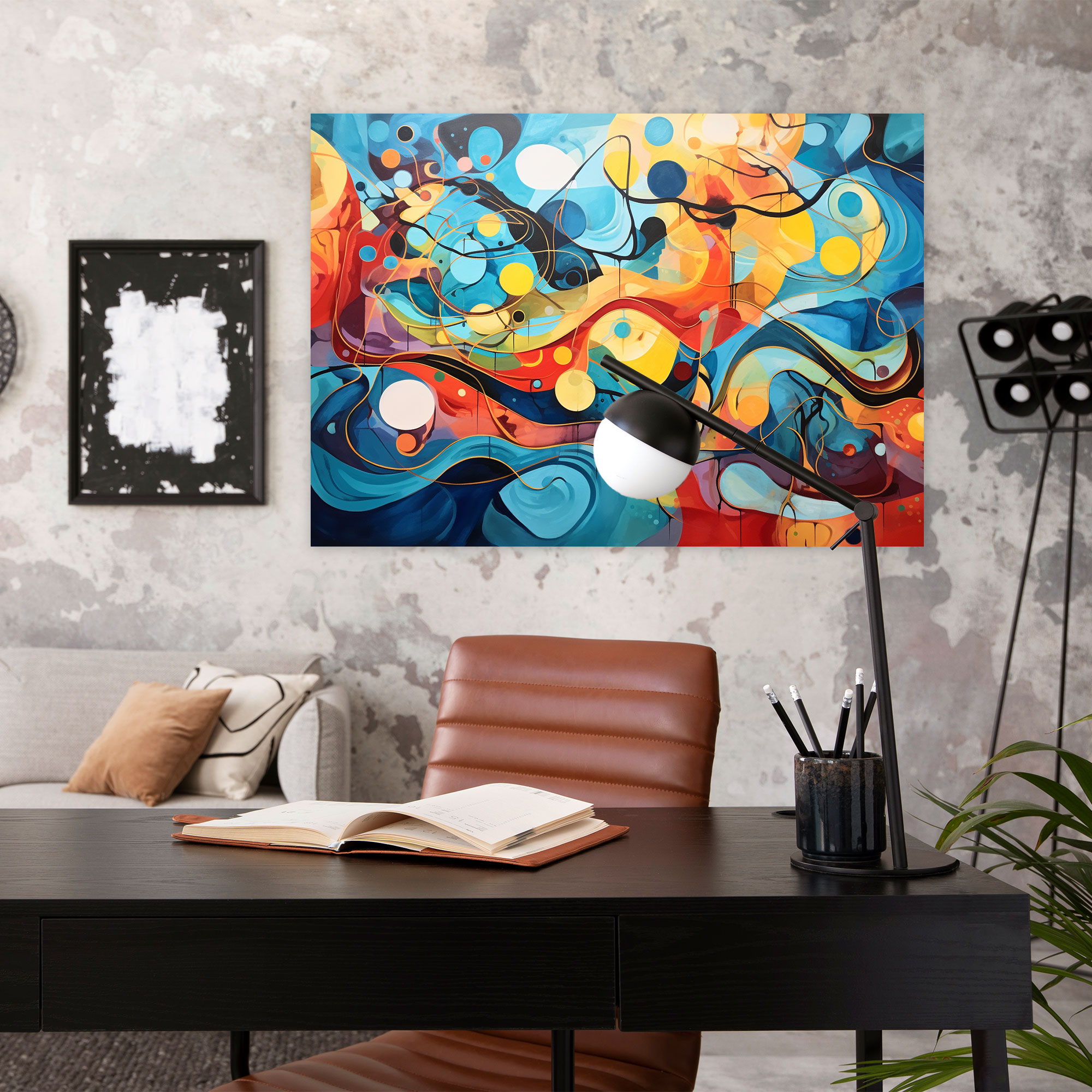 World Map Canvas Print - World Map, Canvas Wall Art, Wall Decoration, Continents