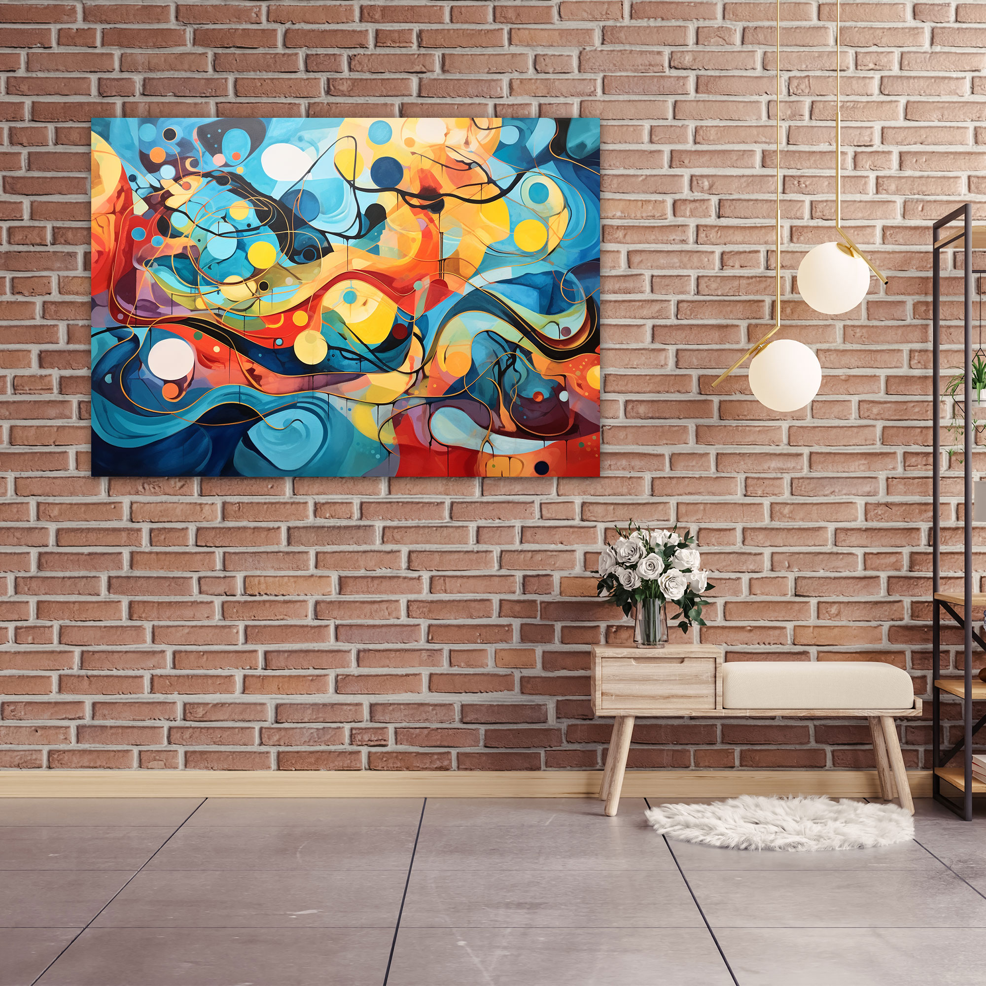 World Map Canvas Print - World Map, Canvas Wall Art, Wall Decoration, Continents