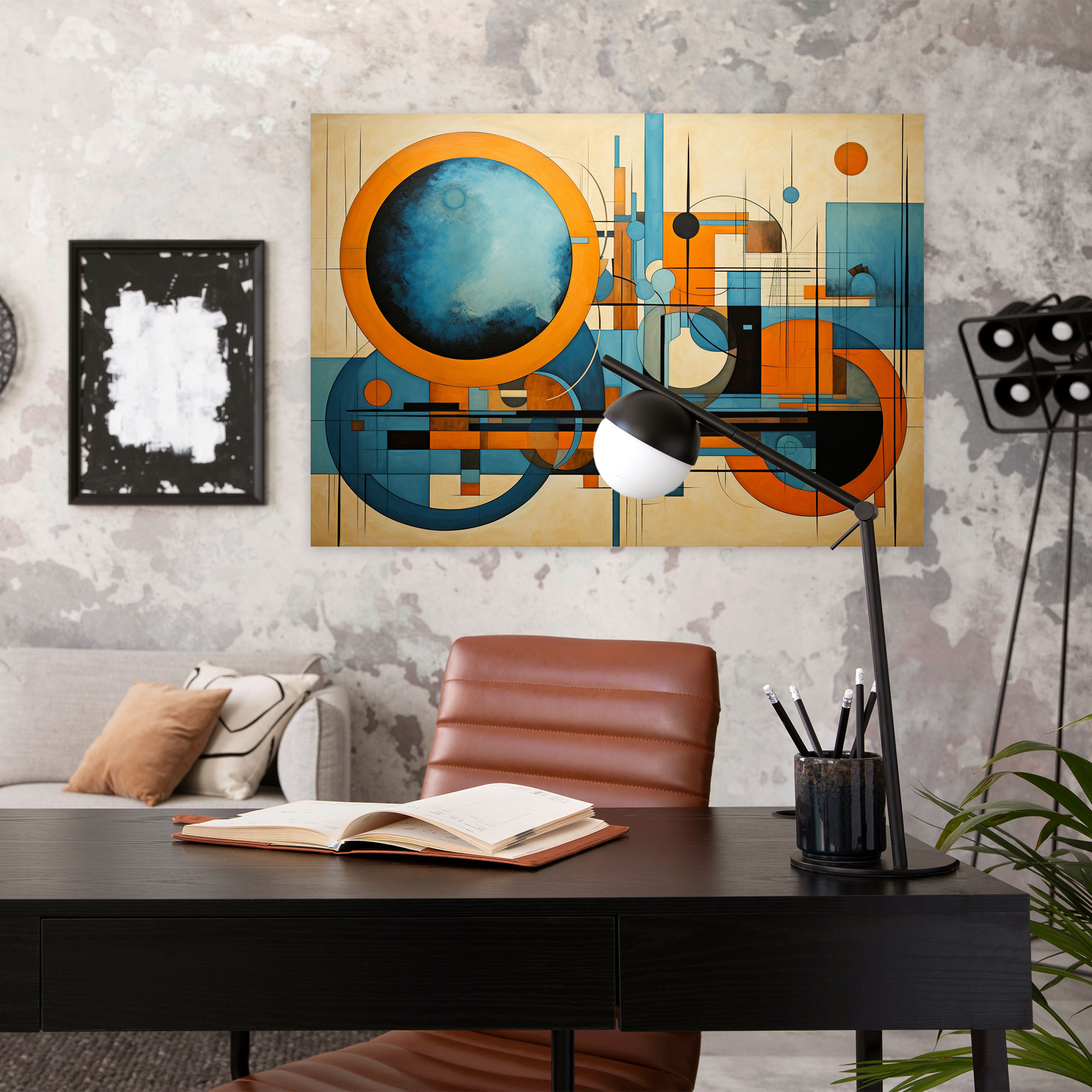 Abstract World Map Wall Art - World Map, Canvas Wall Art, Abstract Art, Wall Decoration