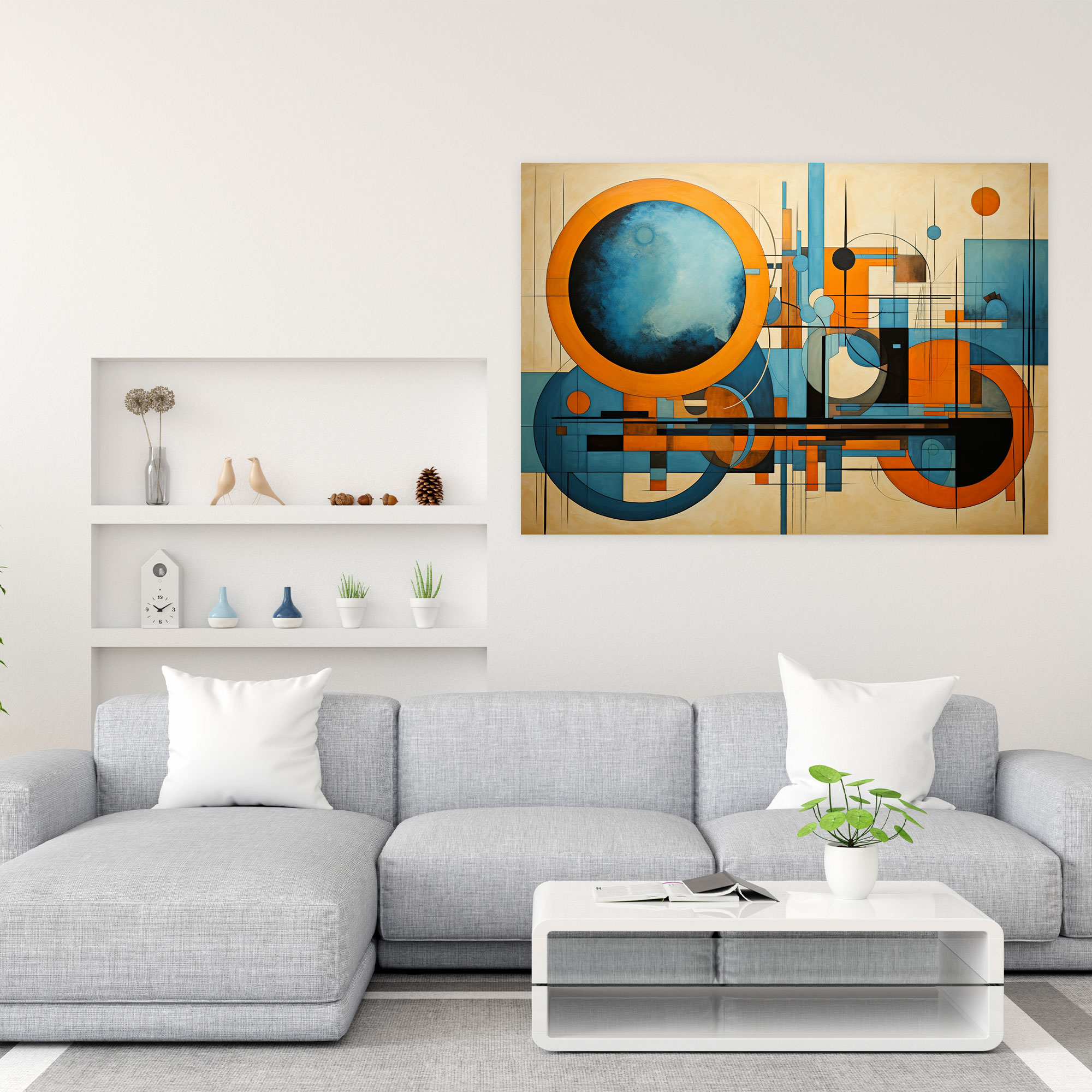 Abstract World Map Wall Art - World Map, Canvas Wall Art, Abstract Art, Wall Decoration