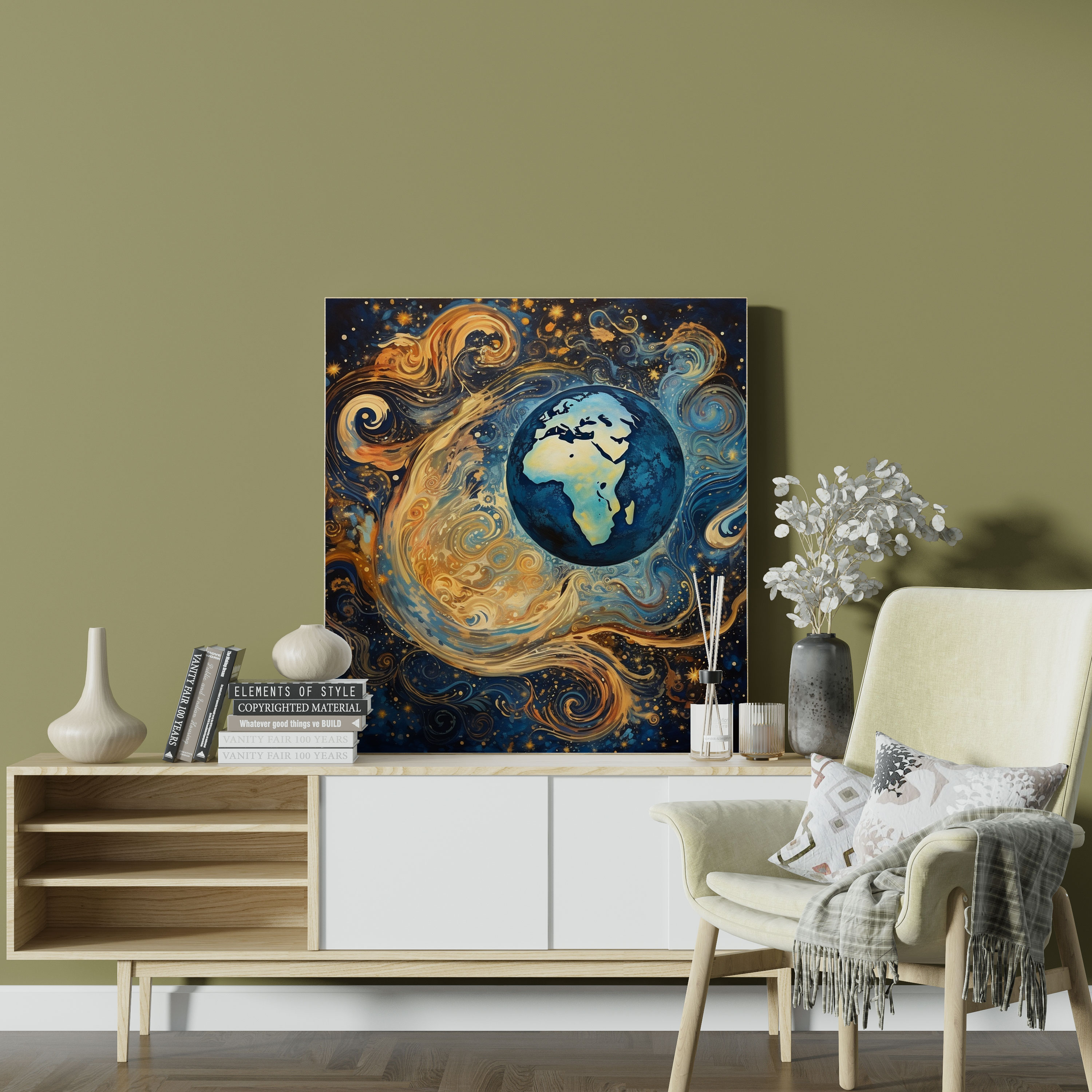 Weltkarte Leinwandbild - Weltkarte Leinwandbild Erstaunen