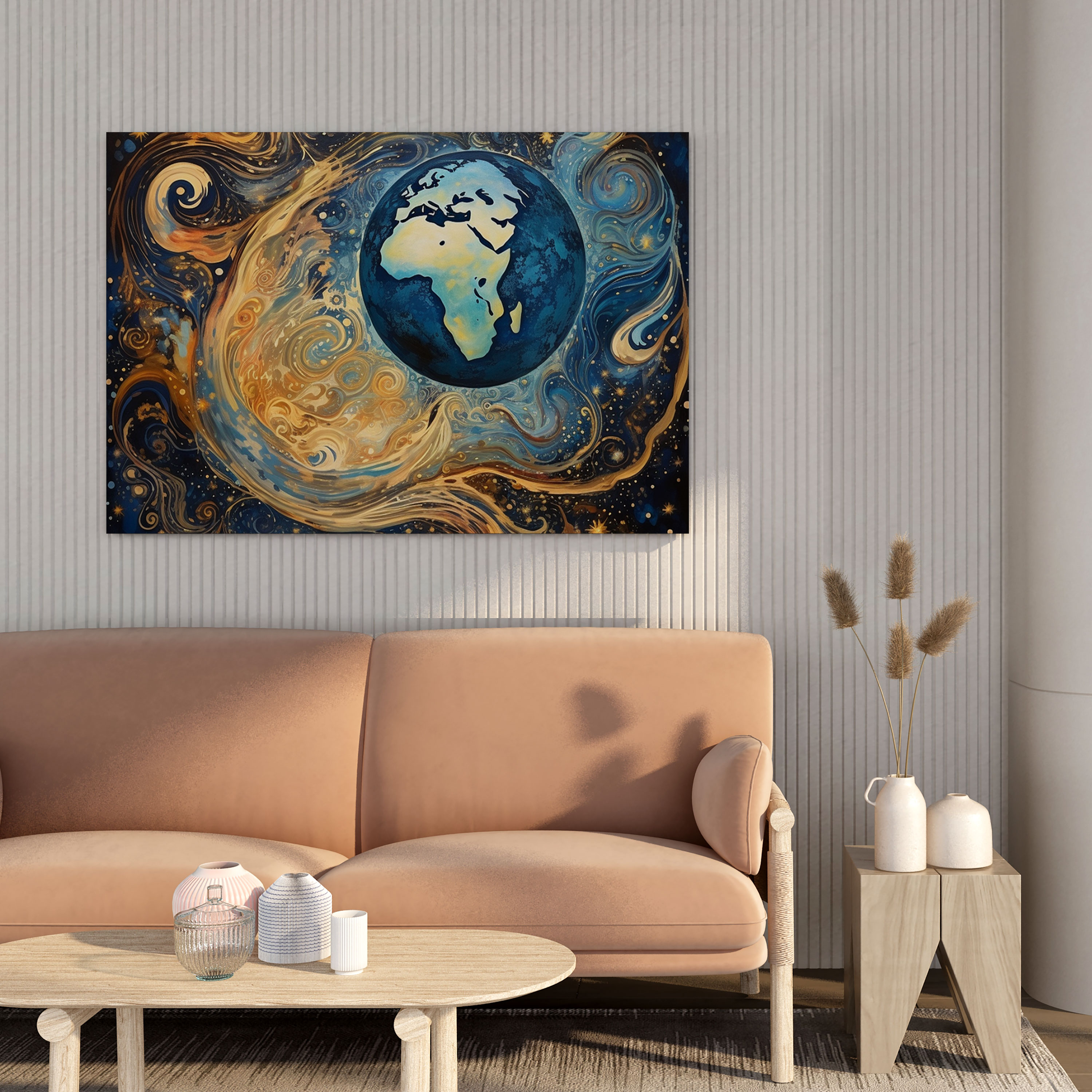 Weltkarte Leinwandbild - Weltkarte Leinwandbild Erstaunen