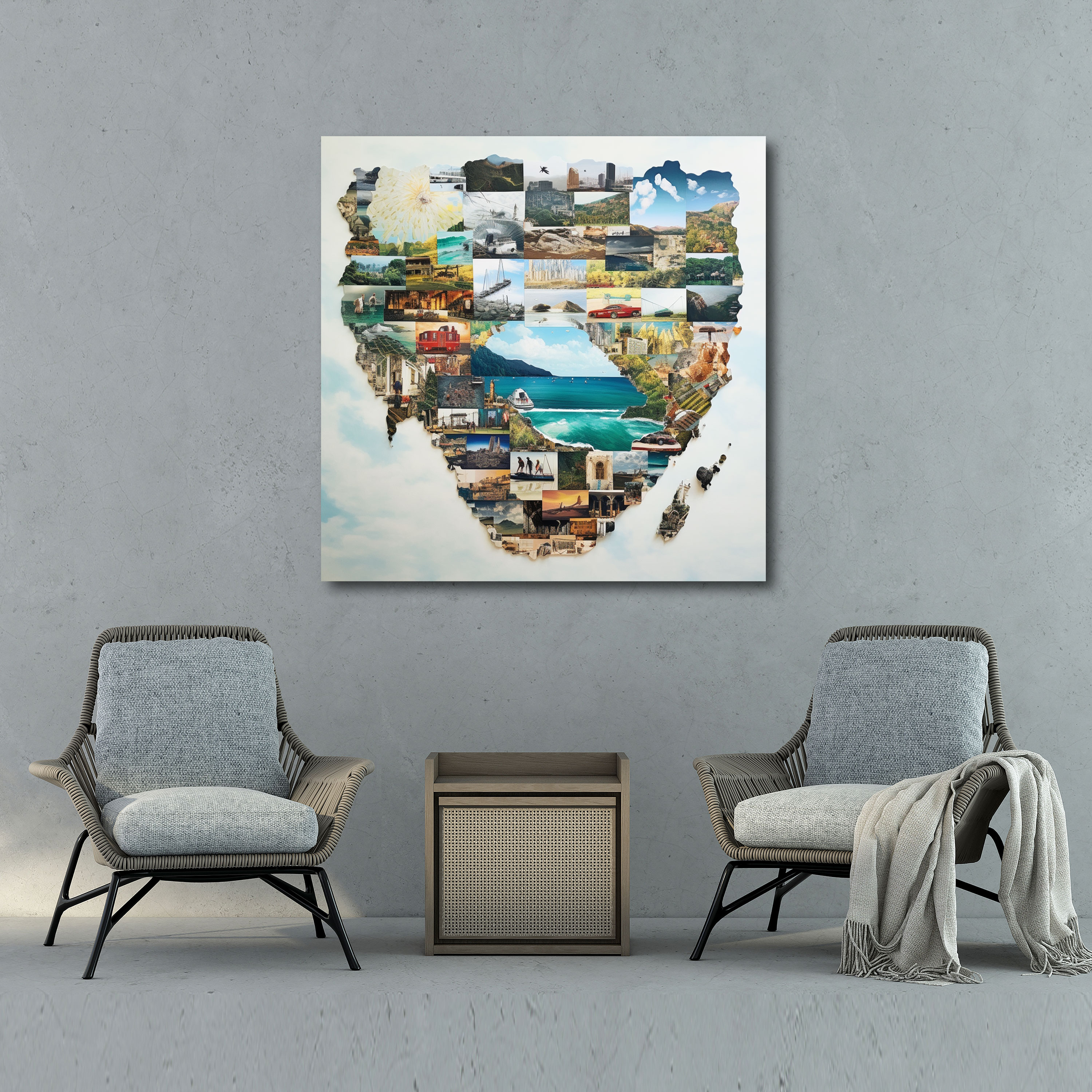 Canvas Print - Travel Memories World Map - World Map, World Map, Canvas, Canvas Wall Art