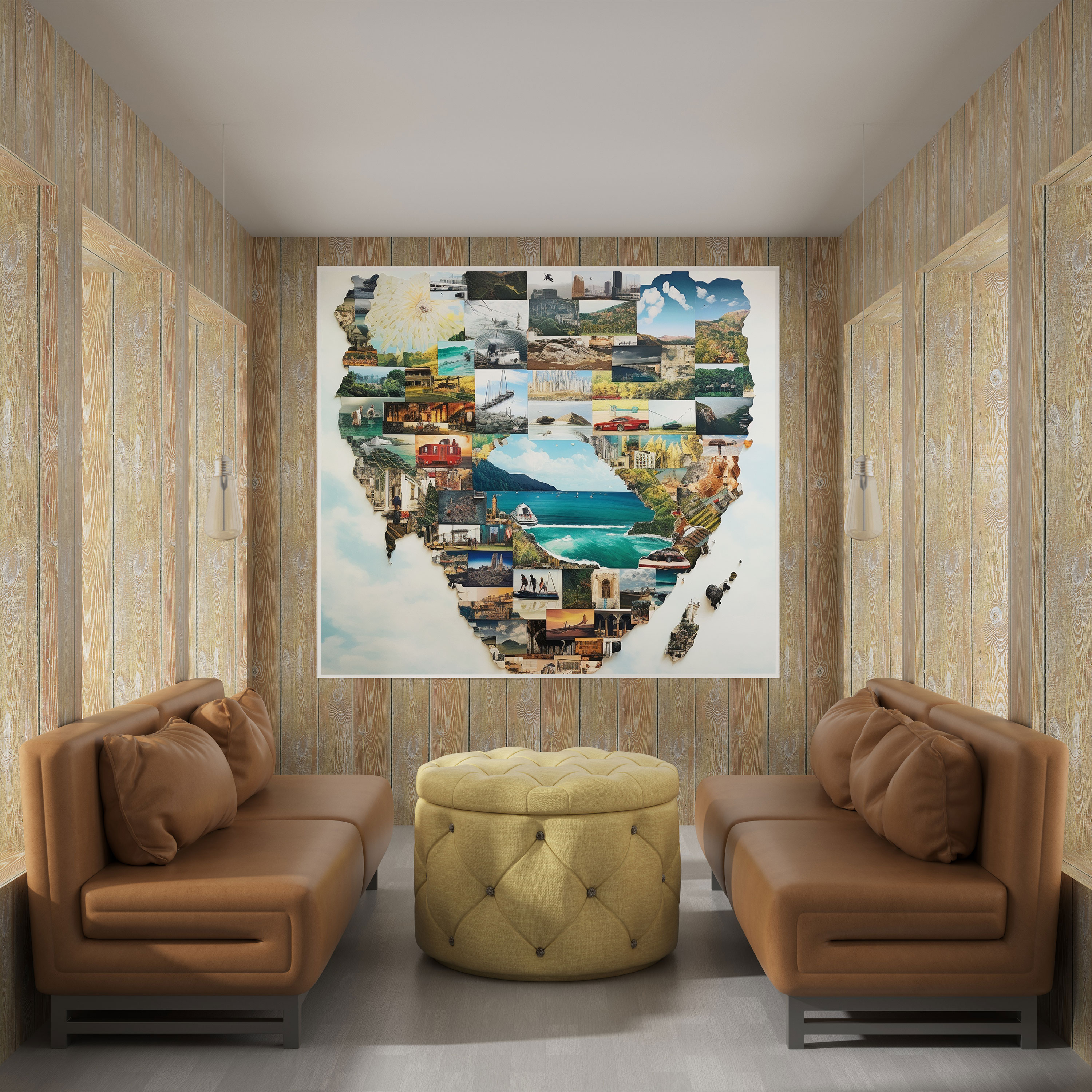 Canvas Print - Travel Memories World Map - World Map, World Map, Canvas, Canvas Wall Art