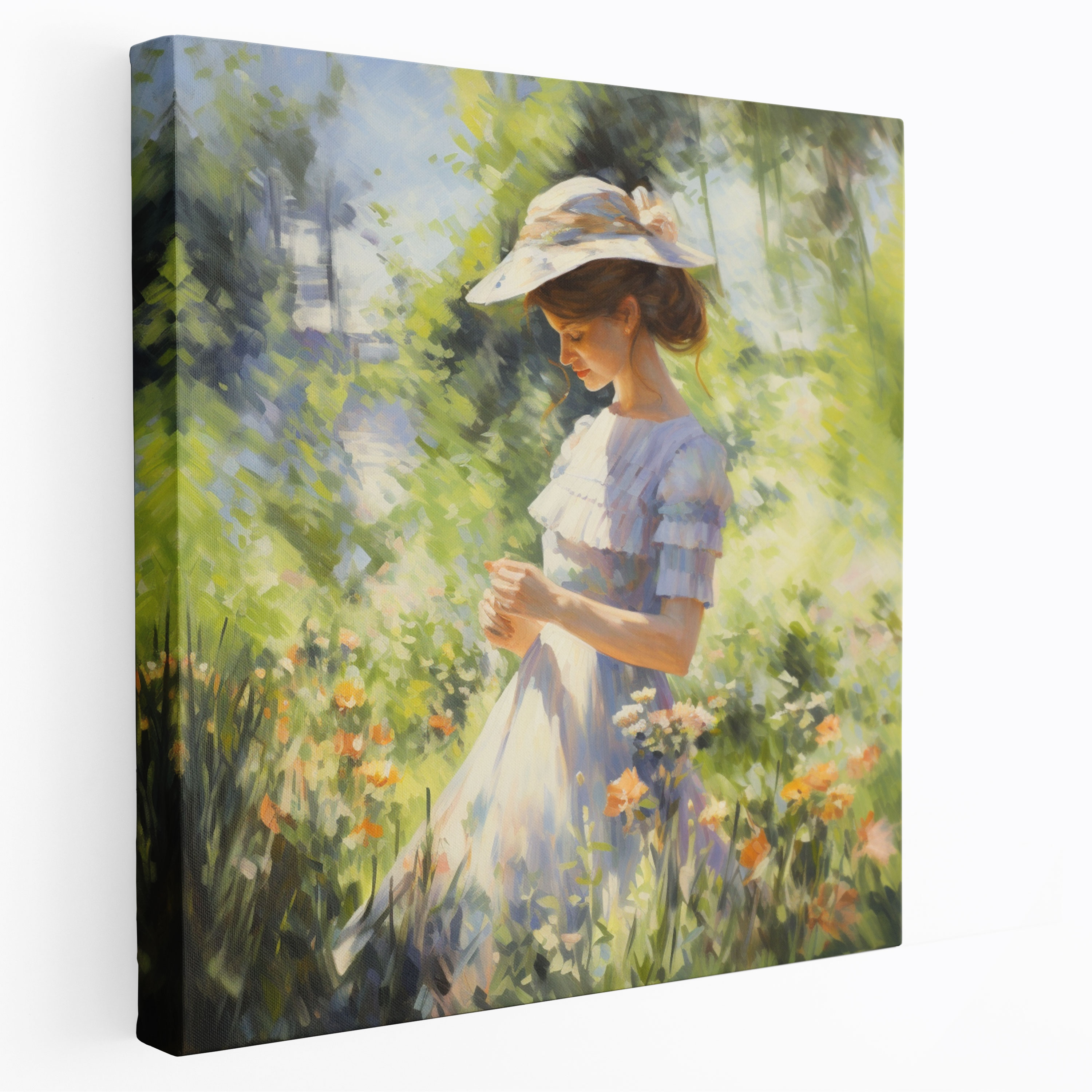 Woman Canvas Print: Sunny Garden - Woman, Canvas Print, Woman, Home Decoration