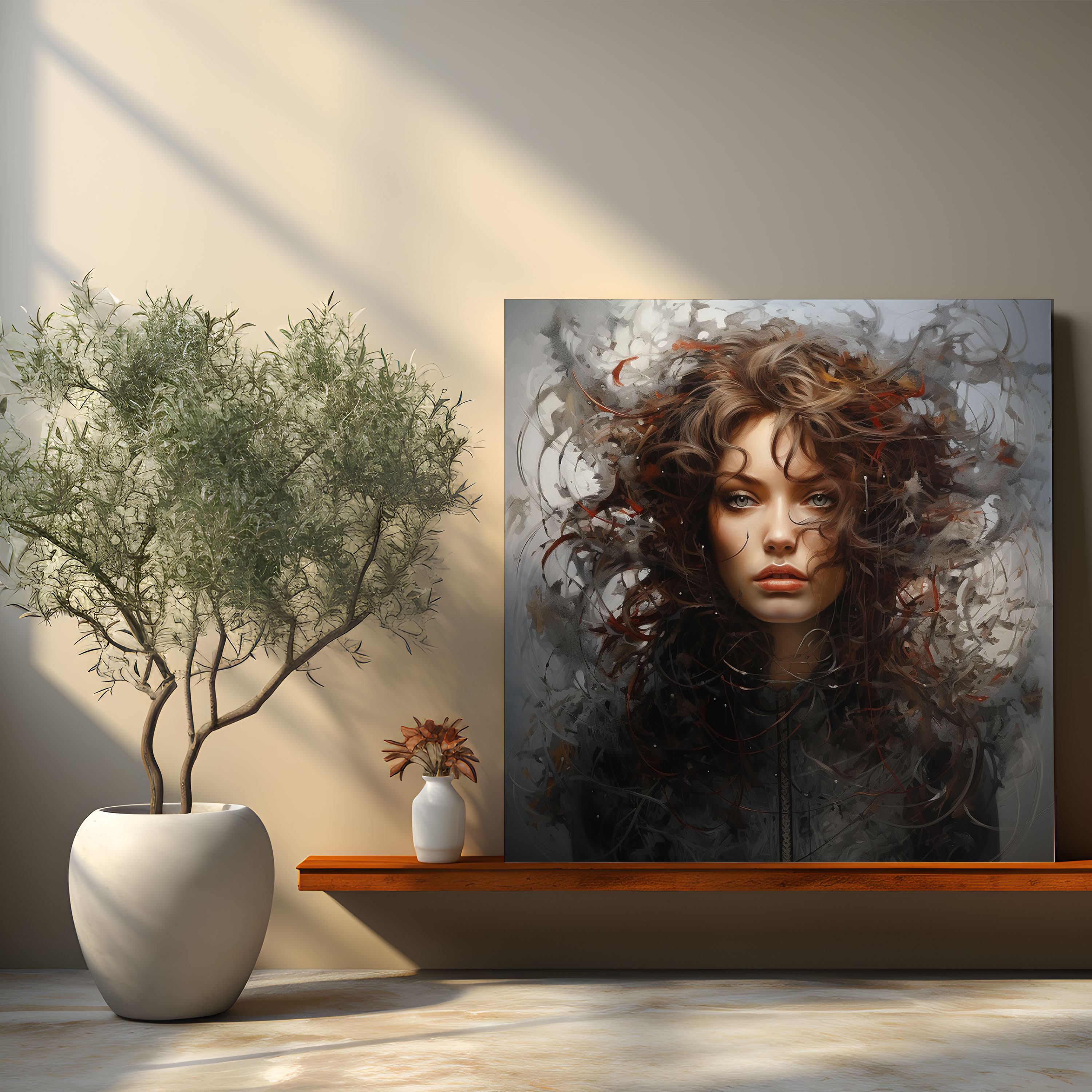 Woman Wall Art: Authentic Emotions - Woman, Woman, Wall Art, Canvas Print
