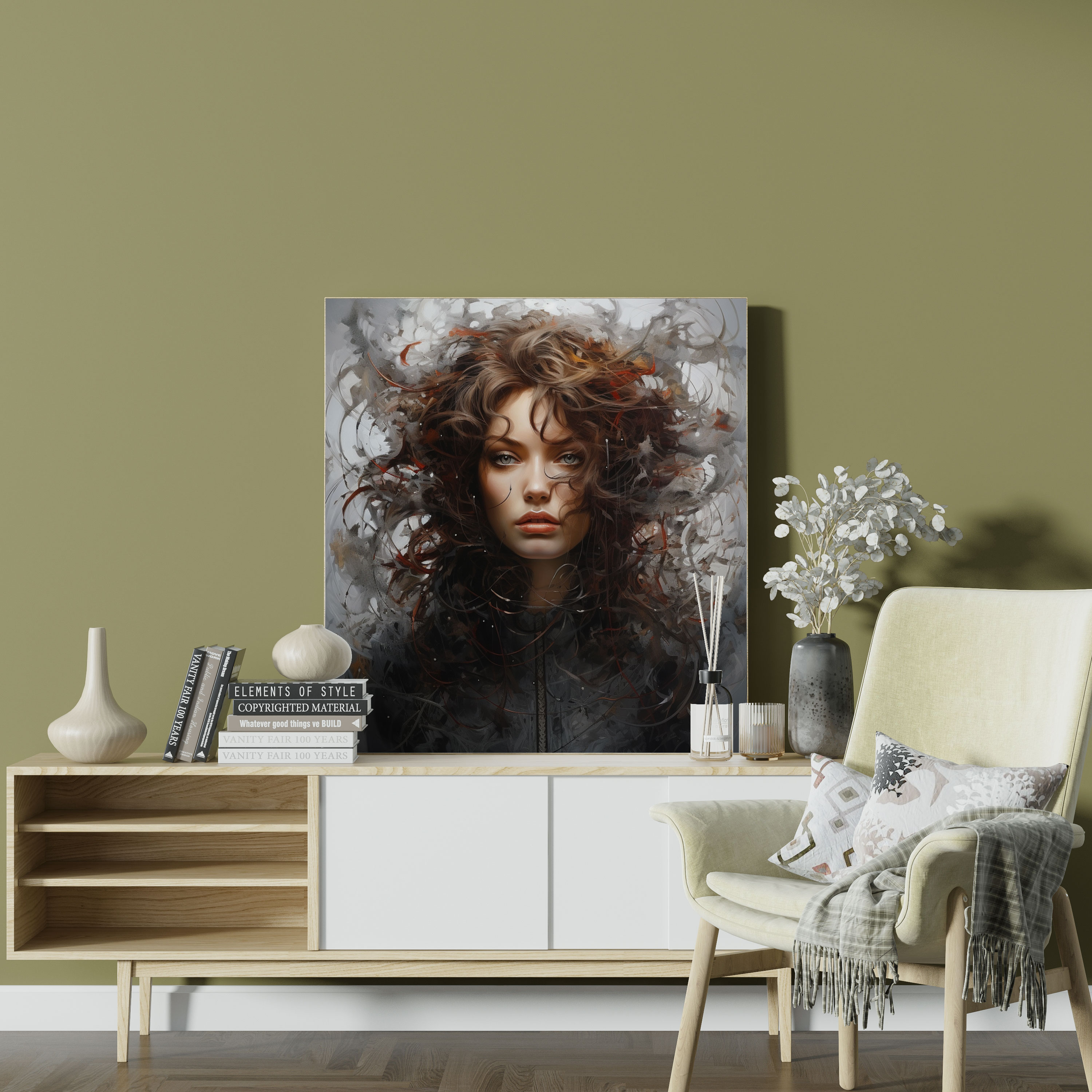 Woman Wall Art: Authentic Emotions - Woman, Woman, Wall Art, Canvas Print
