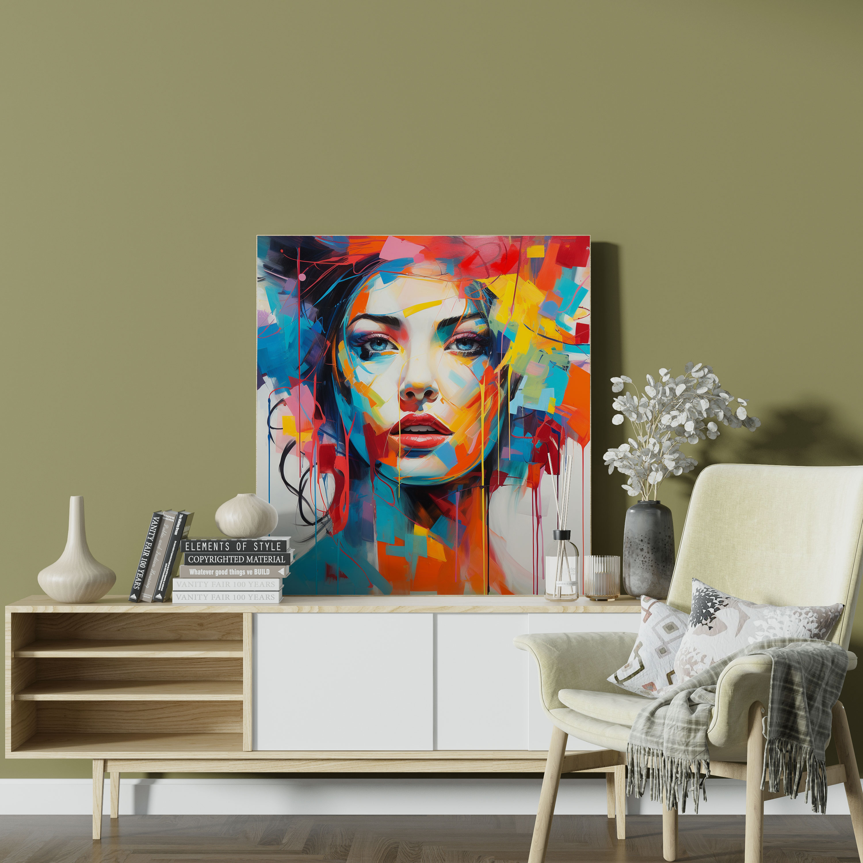 Woman Canvas Print - Modern Abstract Wall Art - Woman, Home Decoration, Canvas Print, Wall Decoration