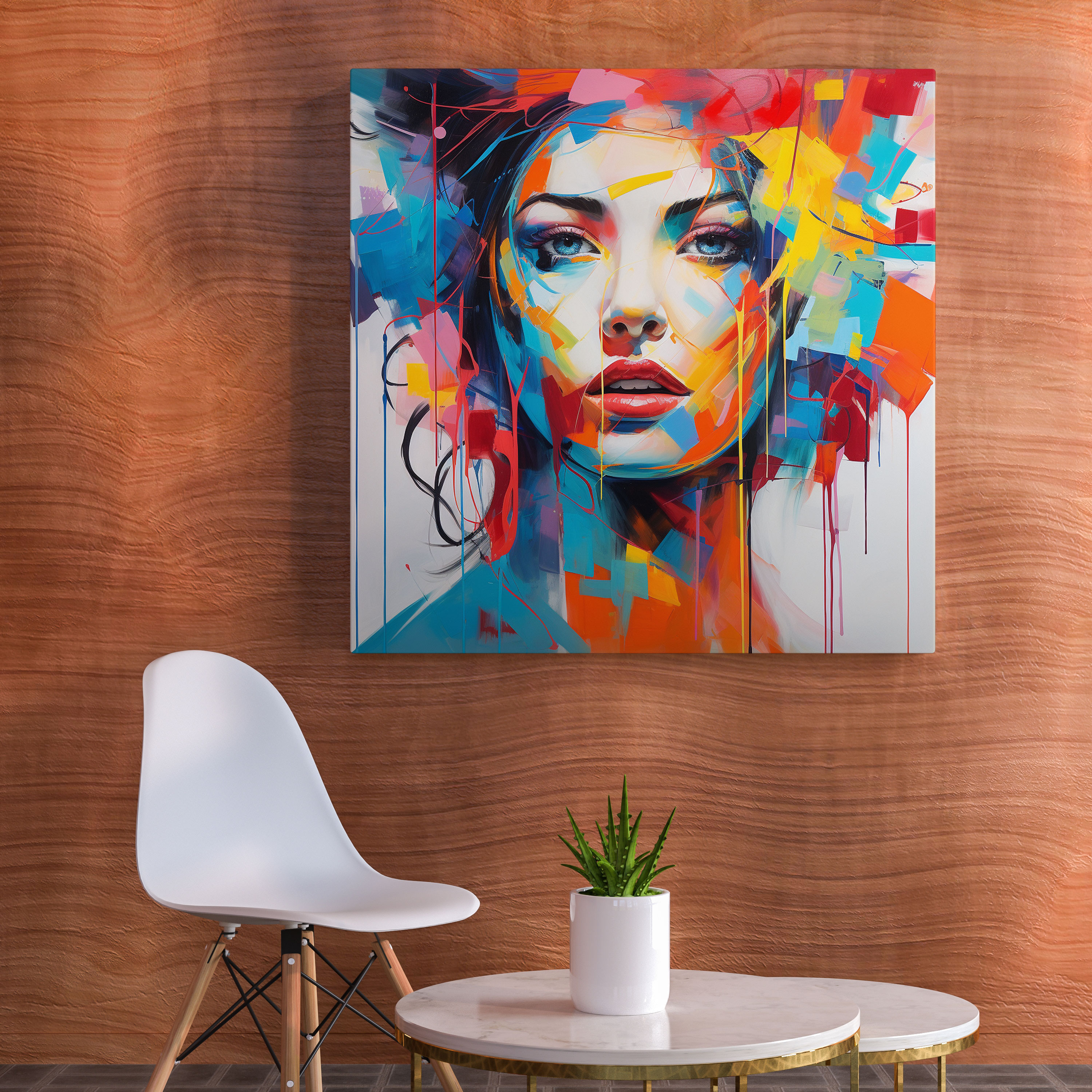 Woman Canvas Print - Modern Abstract Wall Art - Woman, Home Decoration, Canvas Print, Wall Decoration