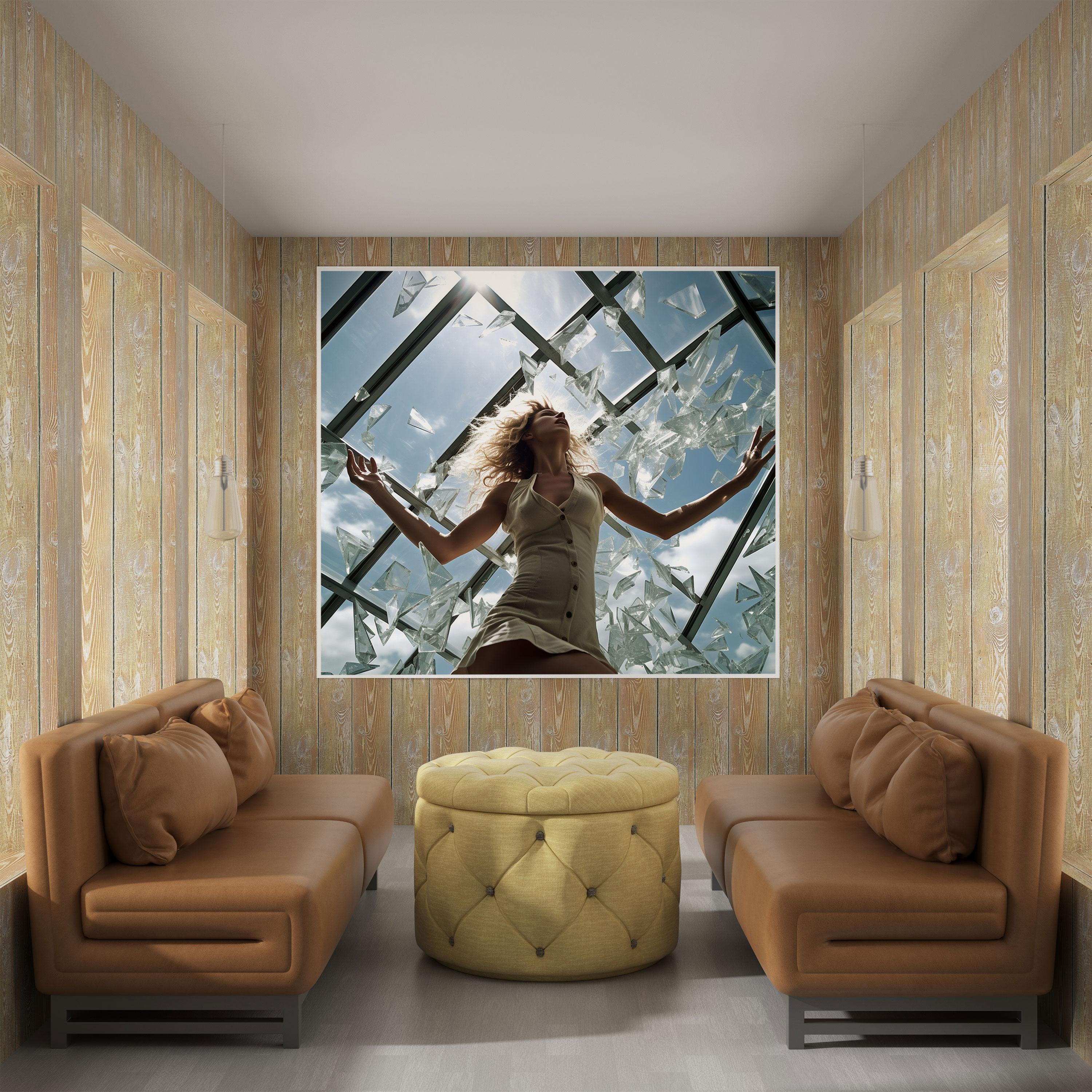 Woman Canvas Print - Glass Ceilings Wall Art - Woman, Powerful, Canvas, Ambition