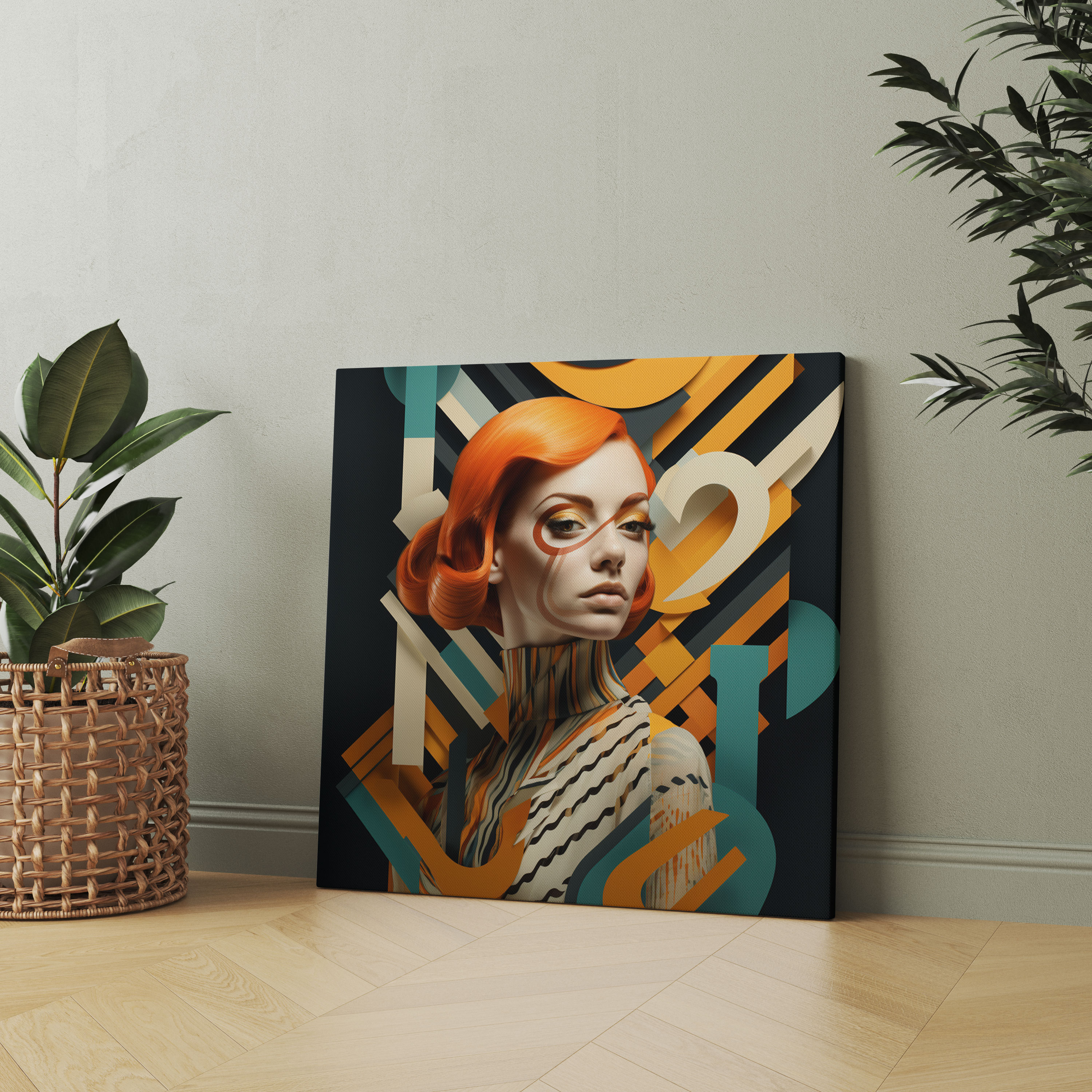 Woman Wall Art - Geometric Digital Art - Woman, Home Decoration, Woman, Digital Artwork