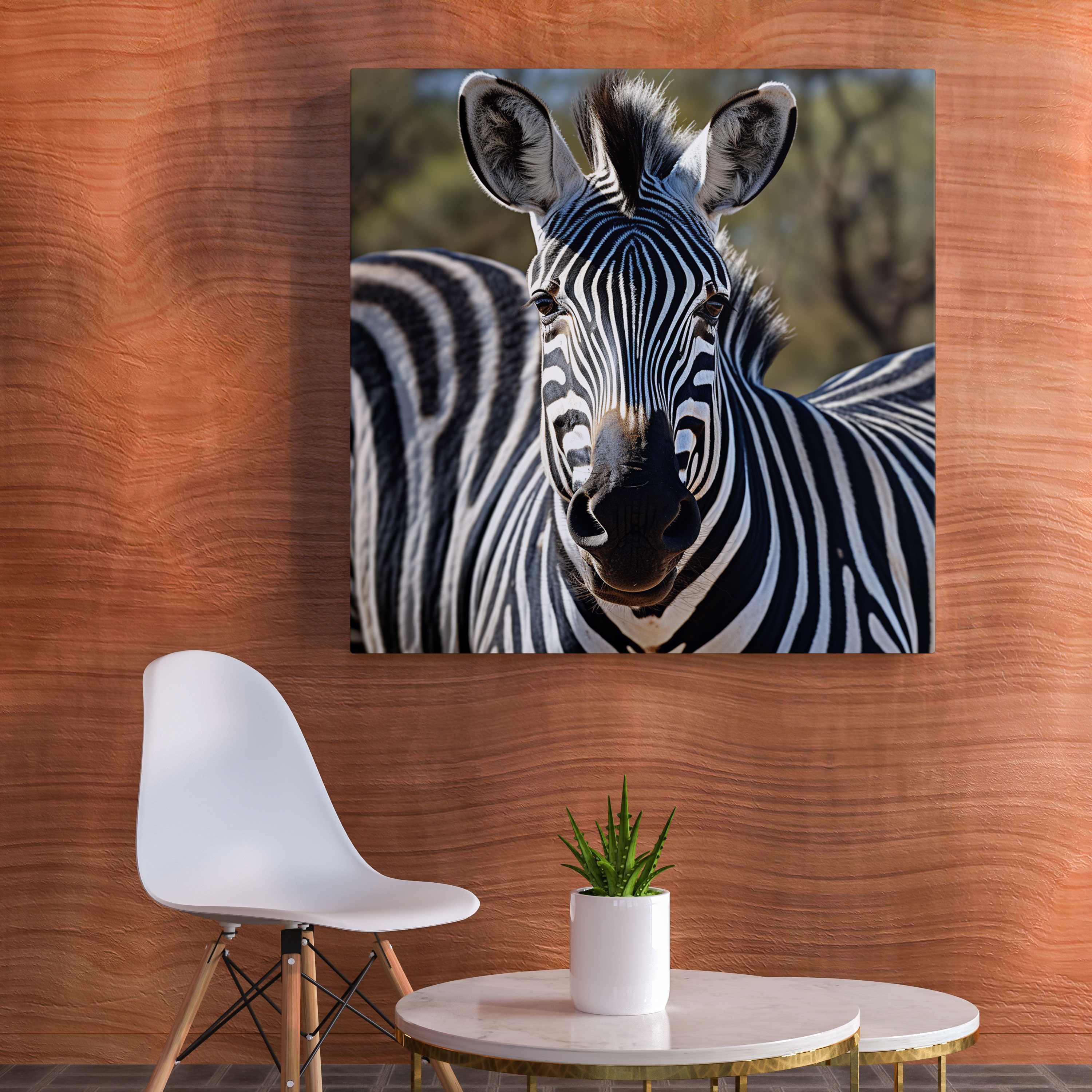 Zebra Canvas Print - Intense Eyes Wall Art - Zebra, Home Decoration, Zebra, Intense Eyes