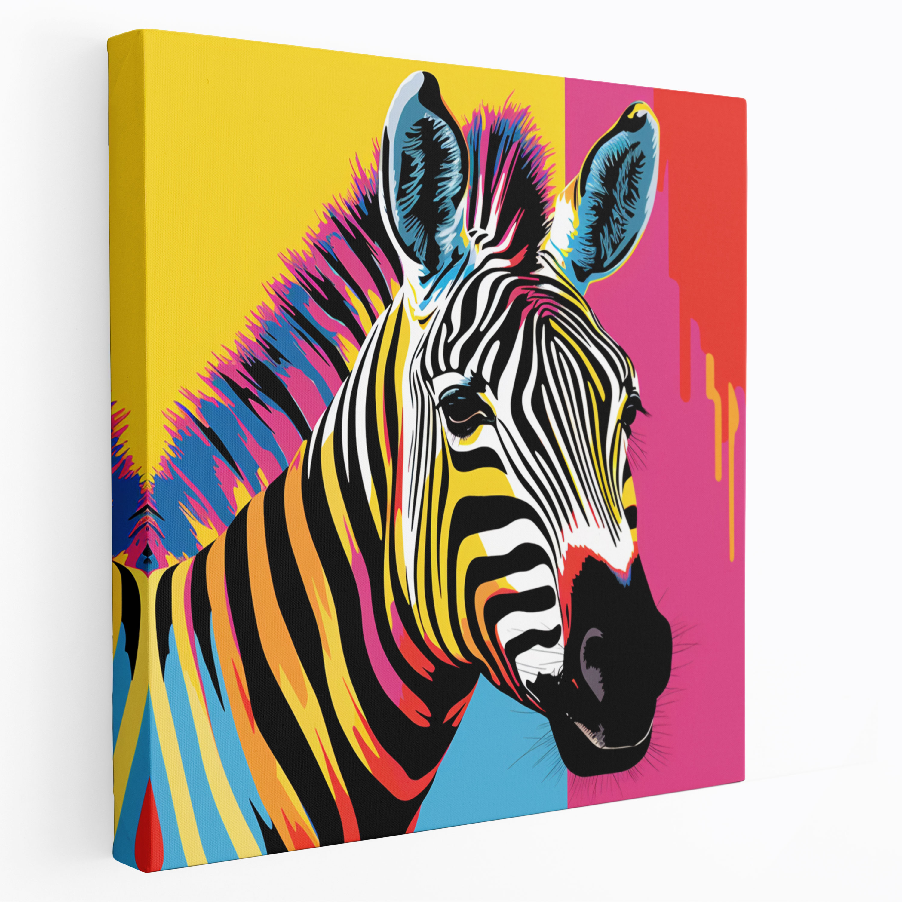 Zebra Canvas Print - Pop Art Zebra - Zebra, Home Decoration, Resistant To Fading, Wall Decoration