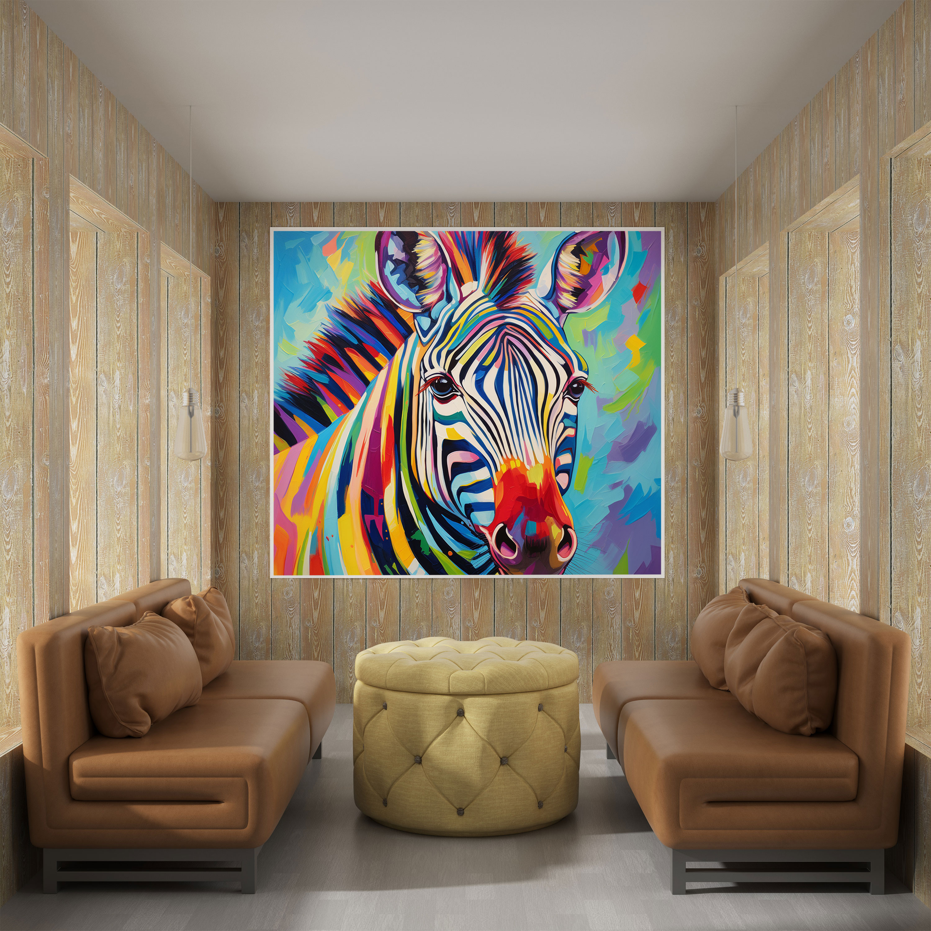 Zebra Canvas Print - Abstract Wall Art - Zebra, Wall Decoration, Canvas Wall Art, Zebra Canvas Print