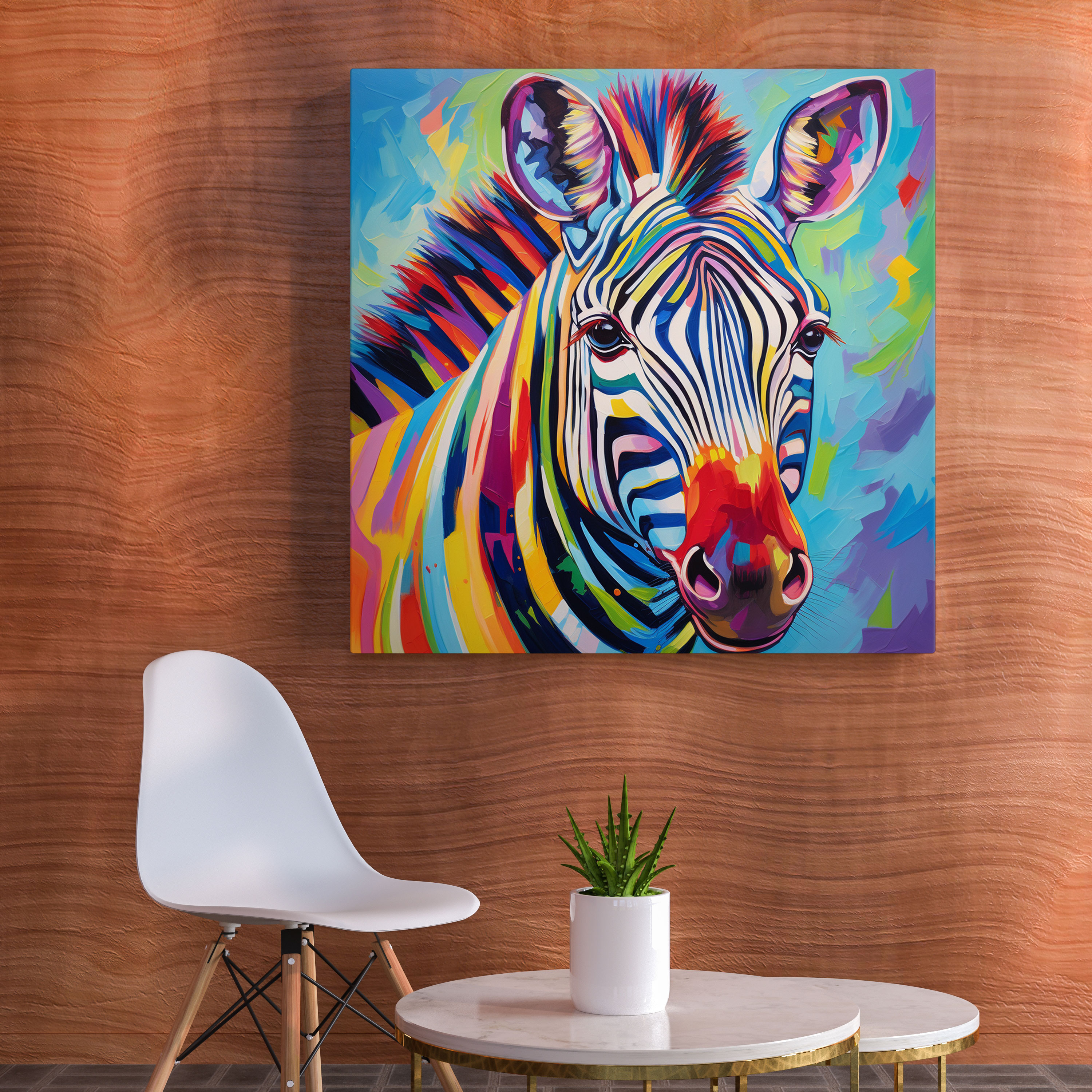 Zebra Canvas Print - Abstract Wall Art - Zebra, Wall Decoration, Canvas Wall Art, Zebra Canvas Print
