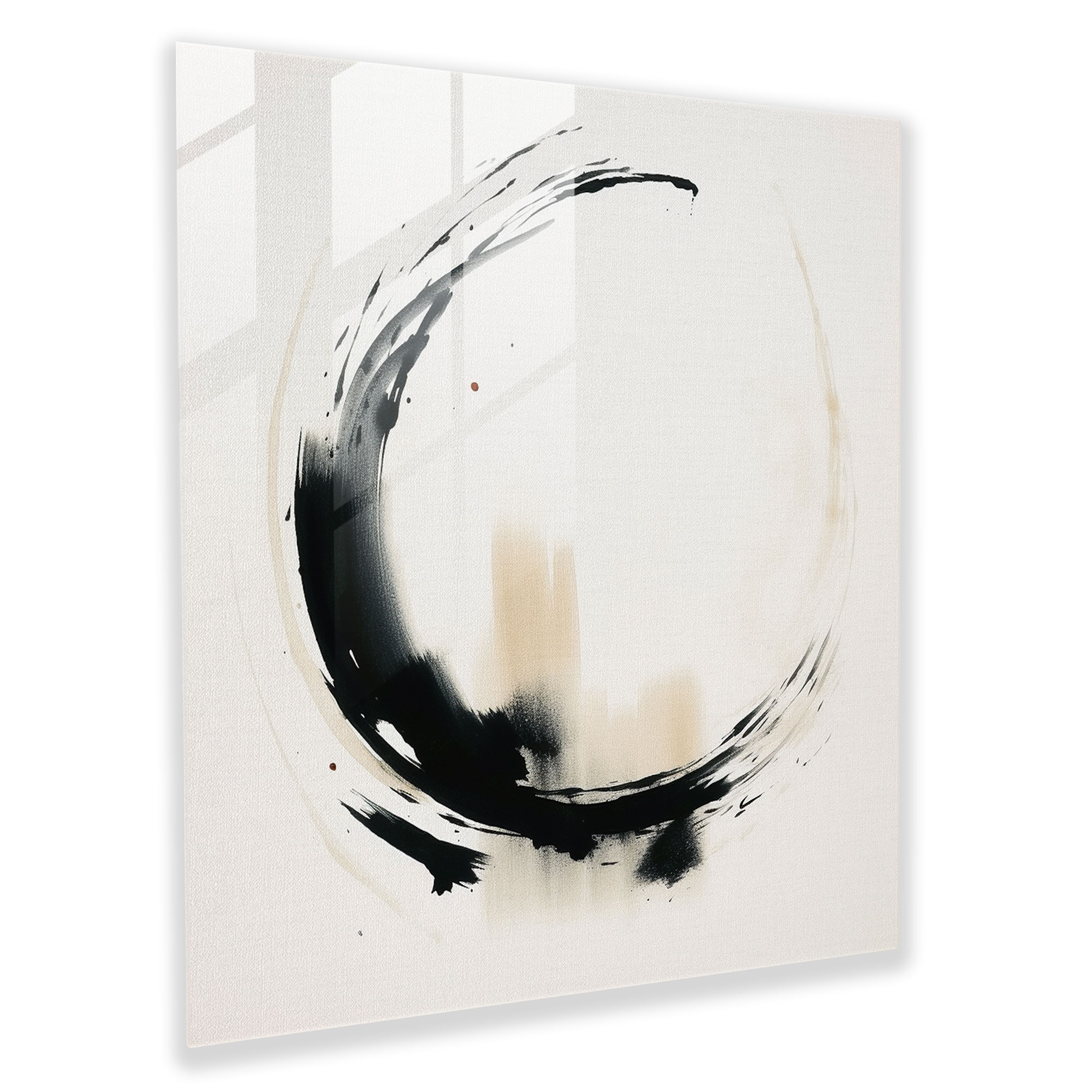 Zen Çağrı Sanatı Cam Tablo - Zen Modern Sanat Cam Tablo