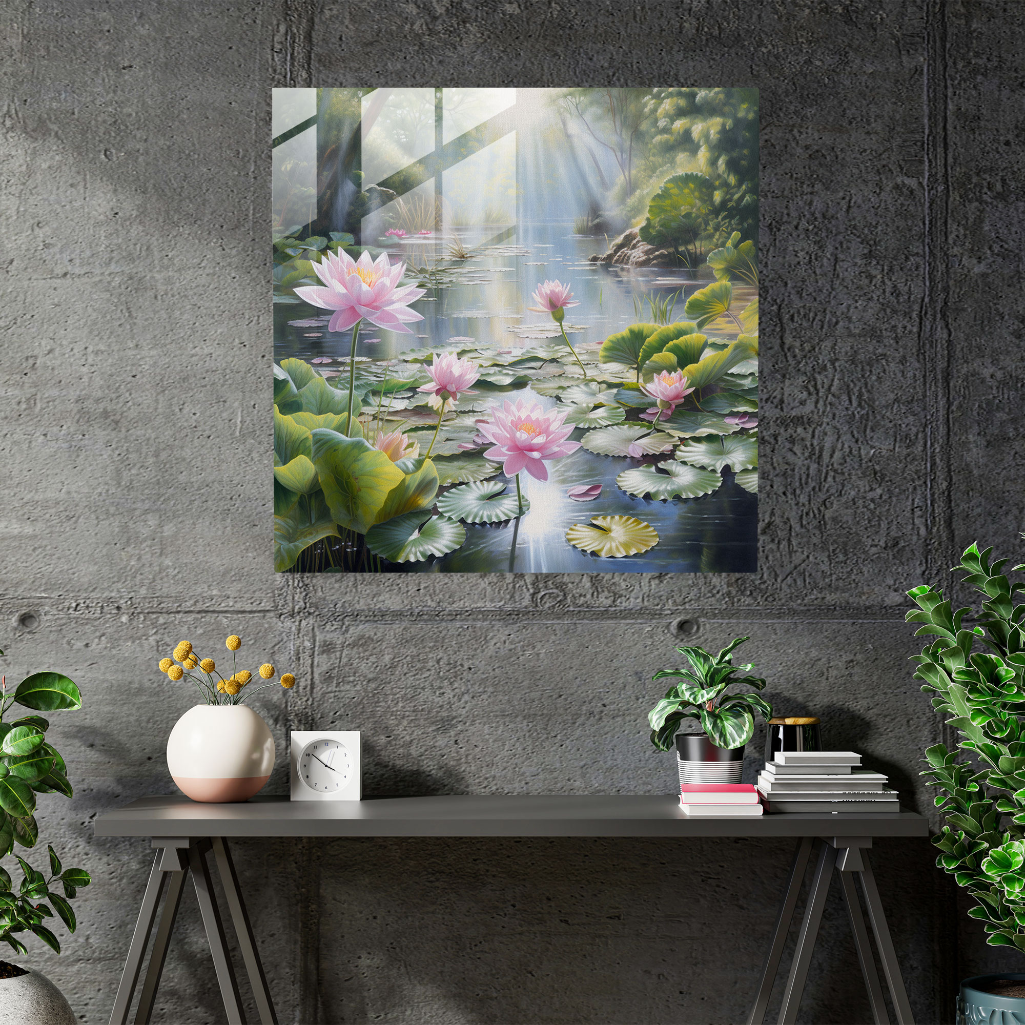 Zen Garden Glass Print - Zen, Tranquility, Glass Art, Modern Art